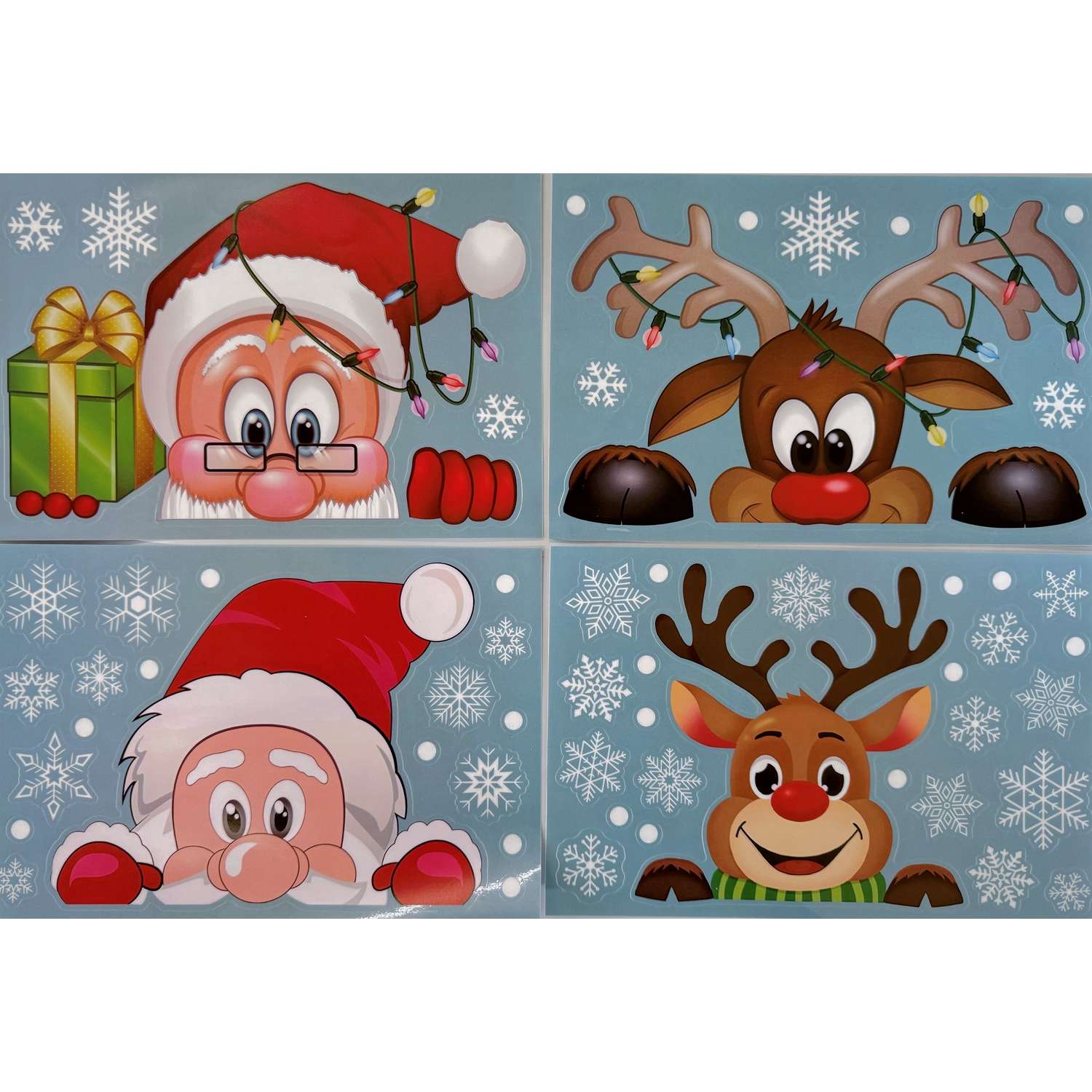 Наклейки на окно ё Праздник к нам приходит в ассортименте - фото 1