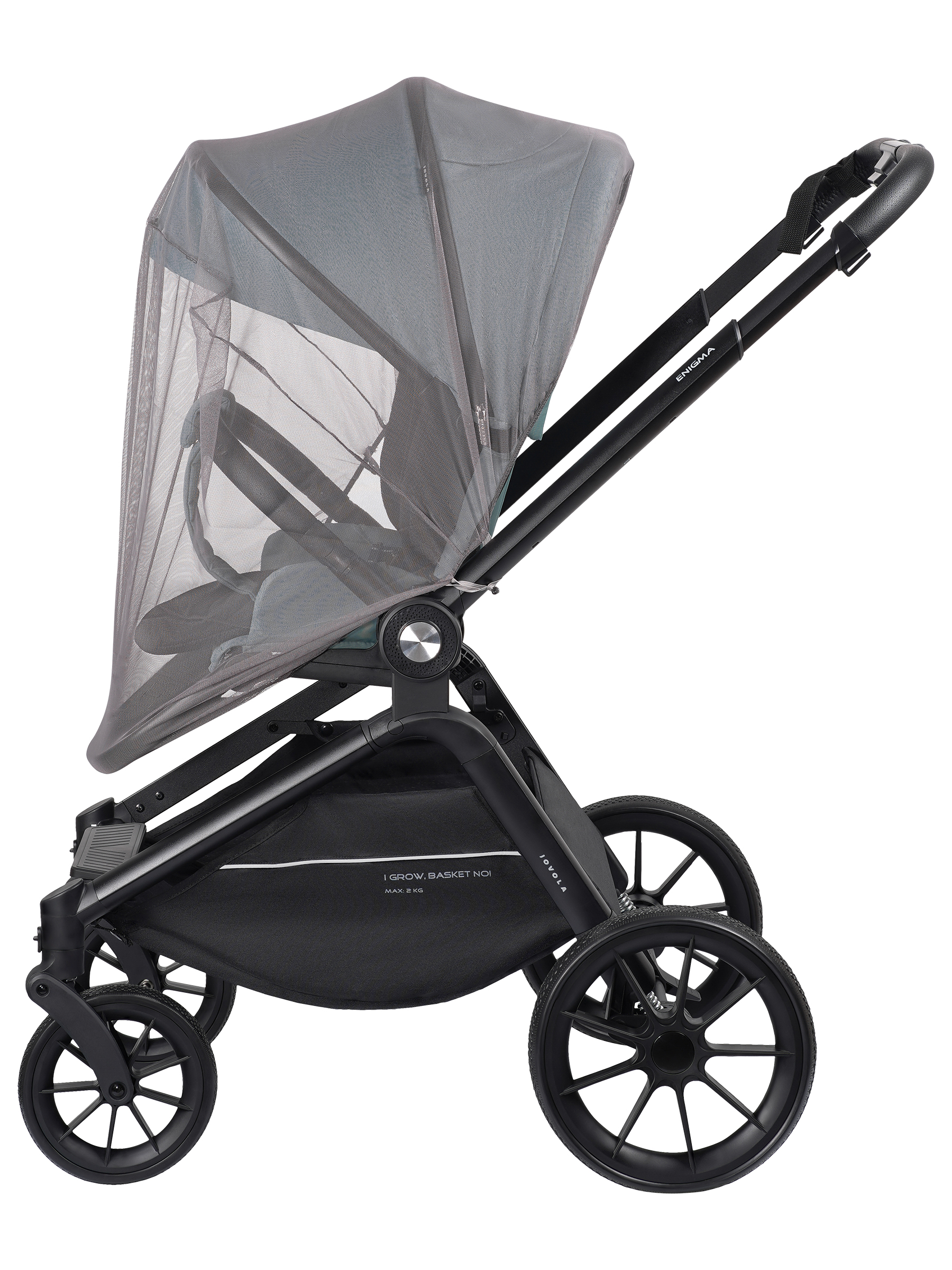 Коляска прогулочная JOVOLA Enigma всесезонная зеленый - фото 19