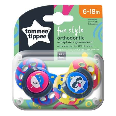 Пустышка Tommee tippee силикон от 6 мес. 2 шт.