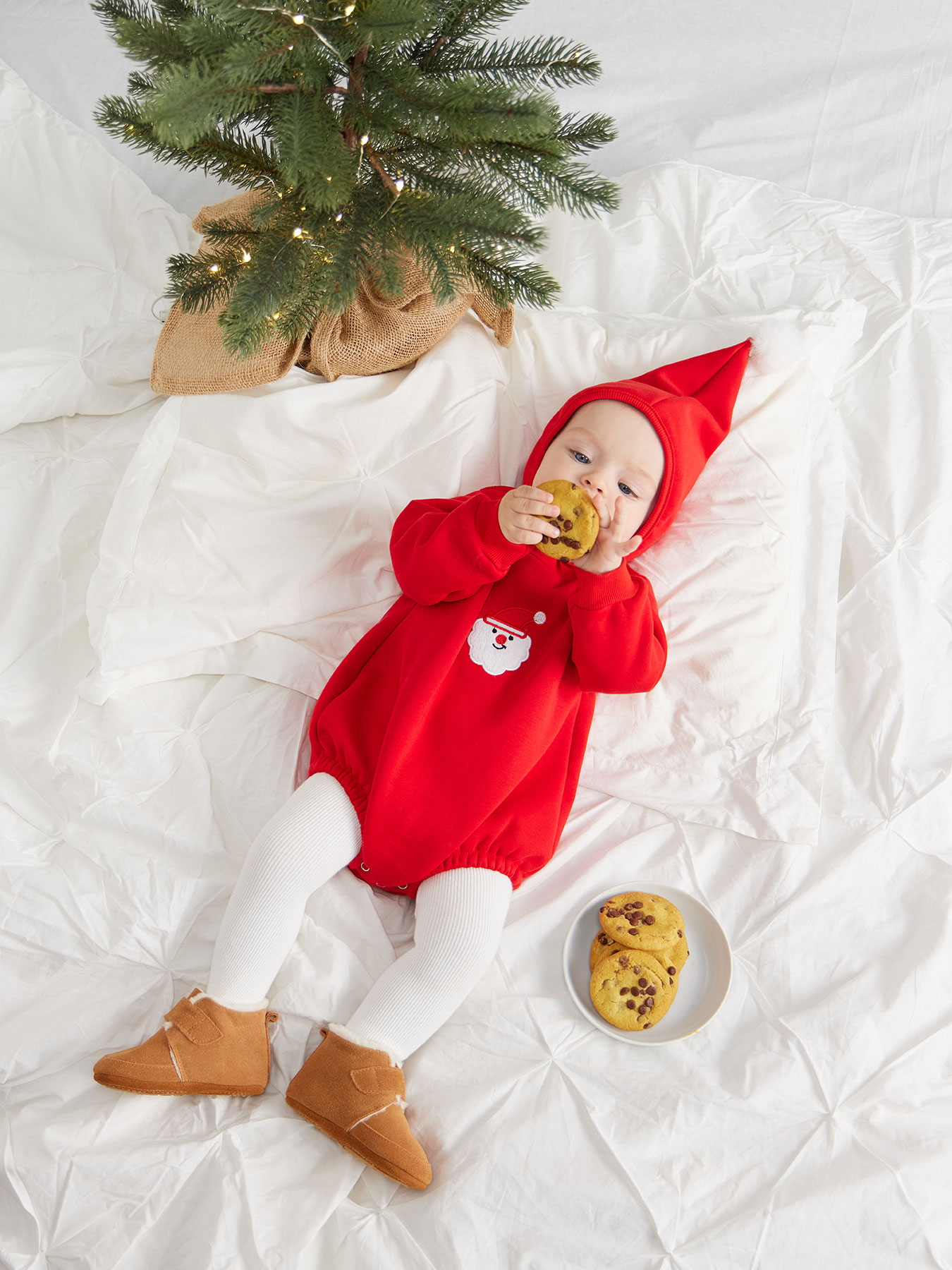 Боди и шапочка Happy Baby 88573-0_red - фото 14