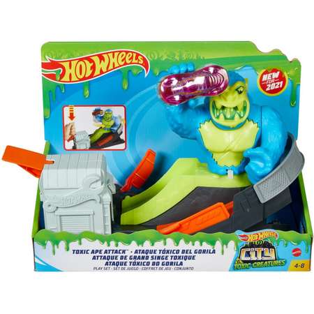 Трек Hot Wheels Атака ядовитой обезьяны с пусковой установкой