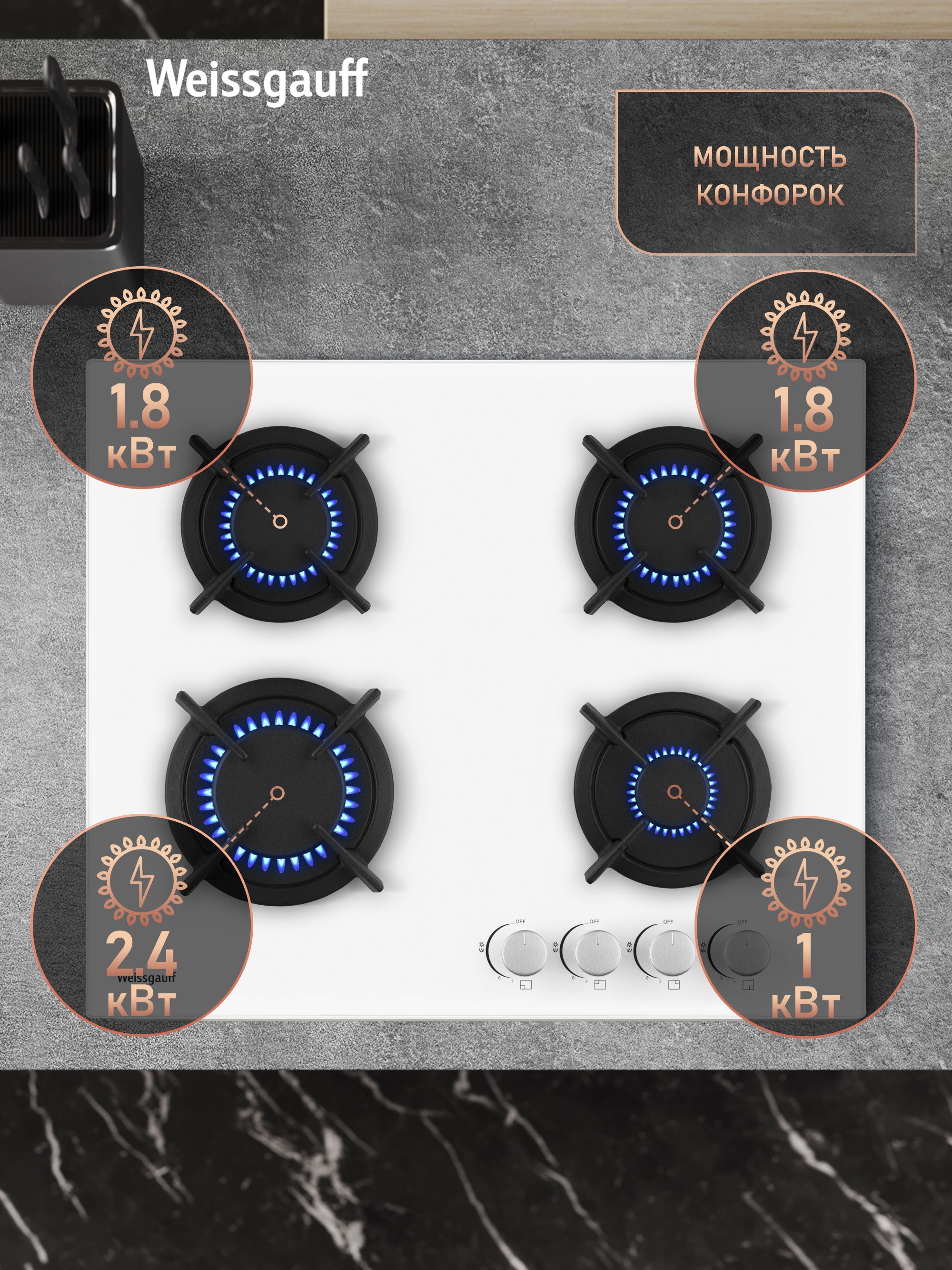 Варочная панель WEISSGAUFF 019c4ba211397504b14f486078da25b9 - фото 4