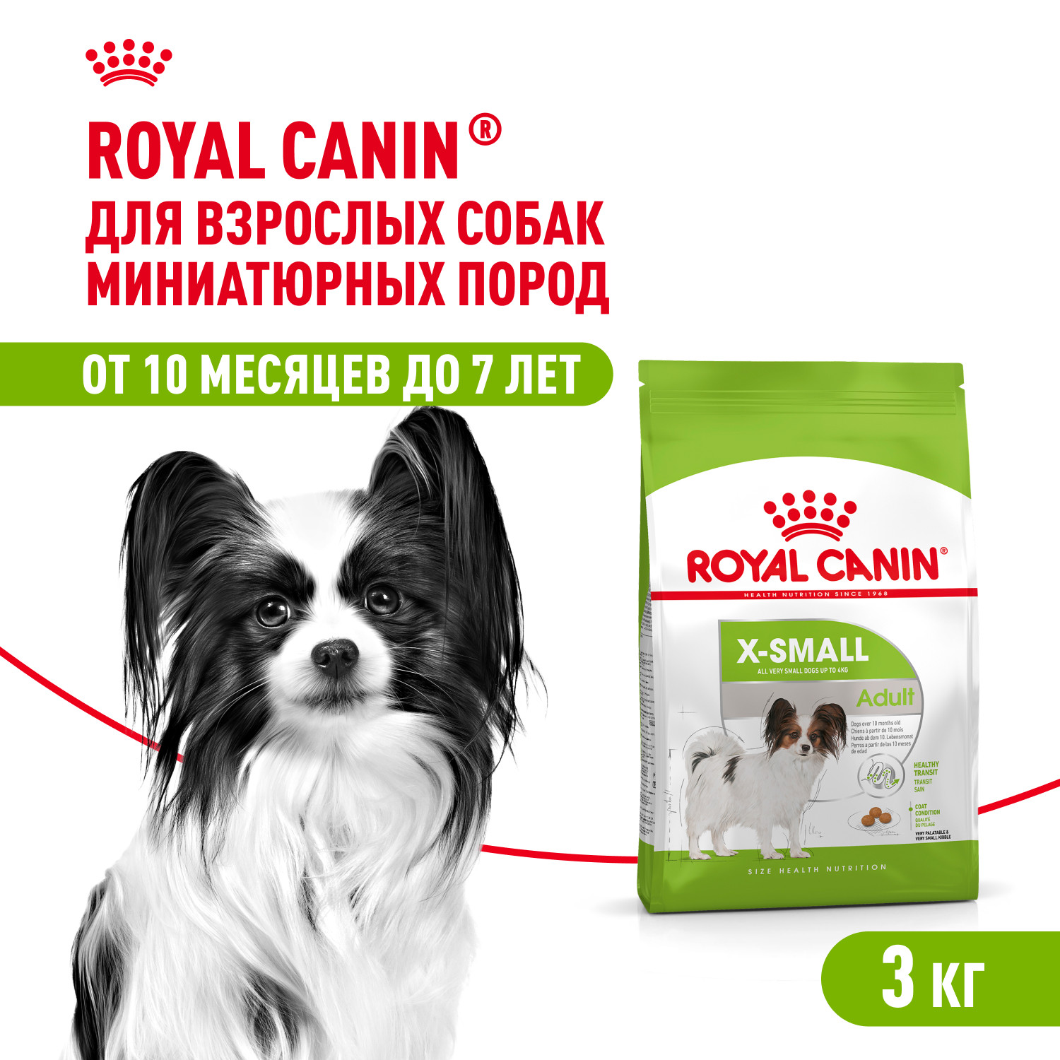 Корм для собак ROYAL CANIN миниатюрных пород 3кг - фото 1