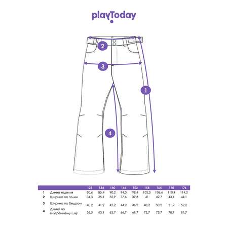 Брюки утепленные PlayToday