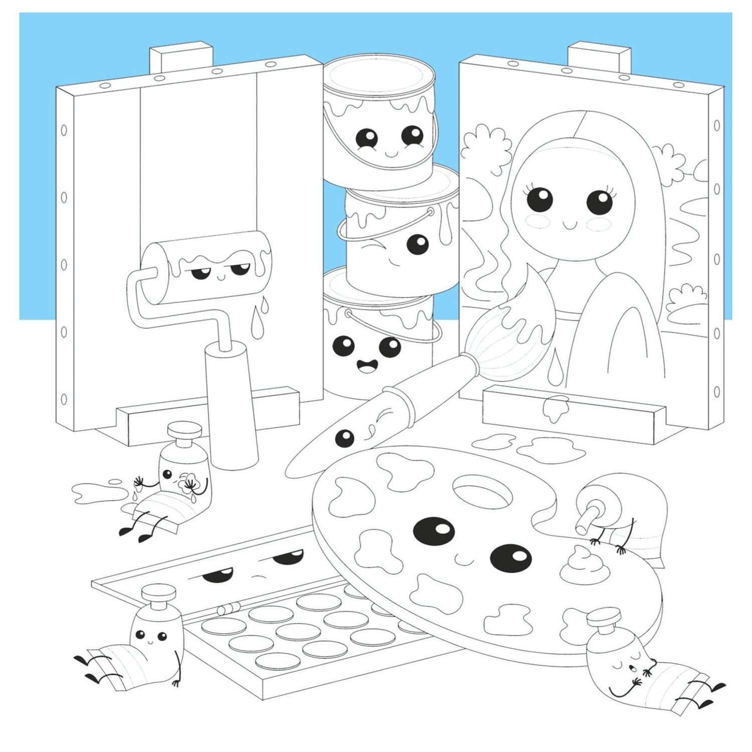 Раскраска Эксмо Уиии Я раскрашиваю Kawaii - фото 2