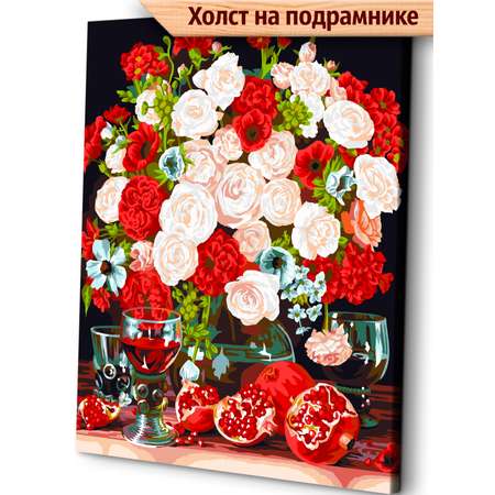 Картина по номерам Art sensation Натюрморт с цветами в ассортименте
