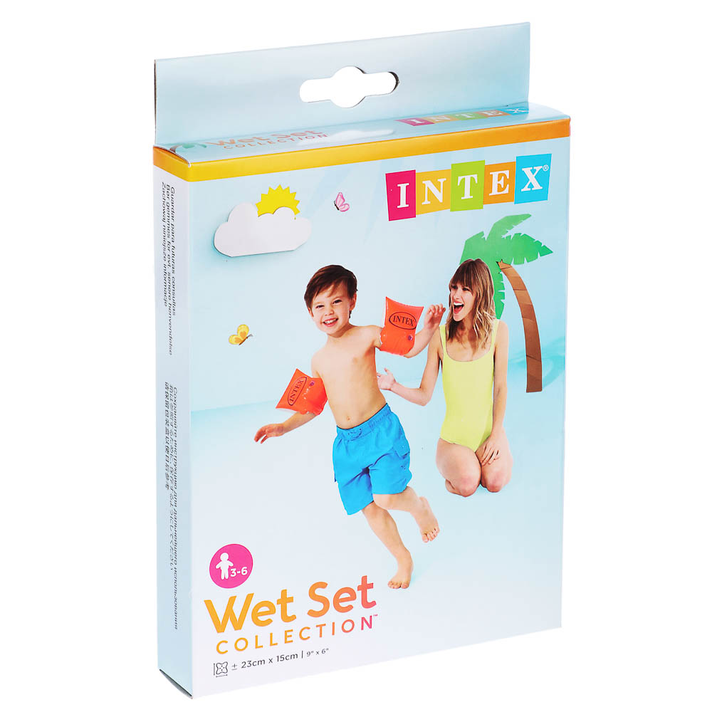 Нарукавники надувные Intex для плавания 23х15 см от 3 до 6 лет - фото 7