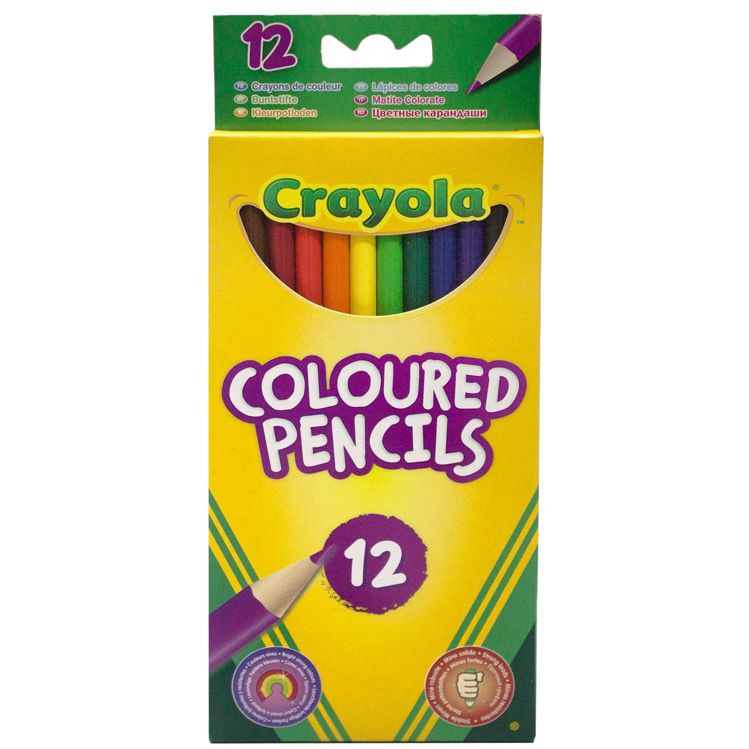 Карандаши цветные Crayola 12 шт. - фото 1