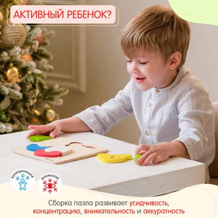 Пазл Alatoys Детский деревянный развивающий классический в ассортименте