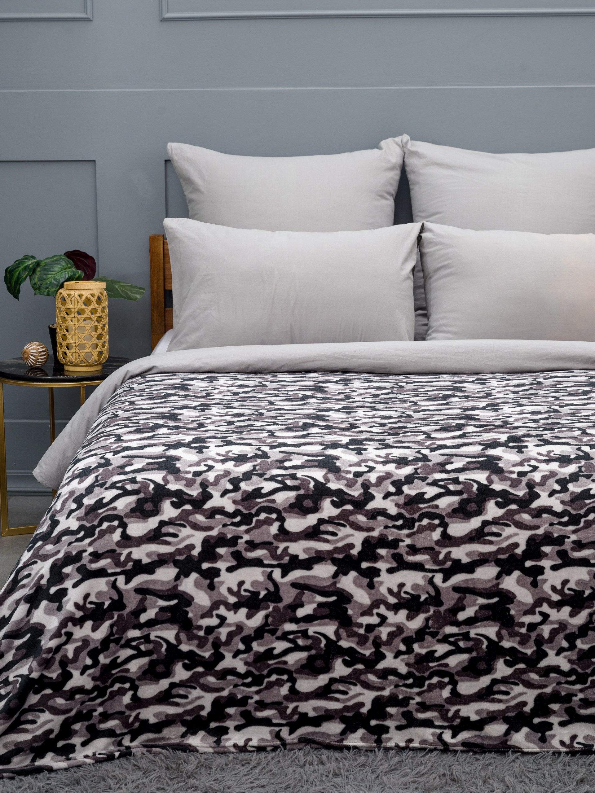 Плед PAVLine Аэро Софт Камуфляж 150 x 200 см - фото 1