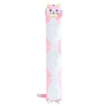Мягкая игрушка GoldStitch Кот Батон 160 см со съемной бабочкой розовый