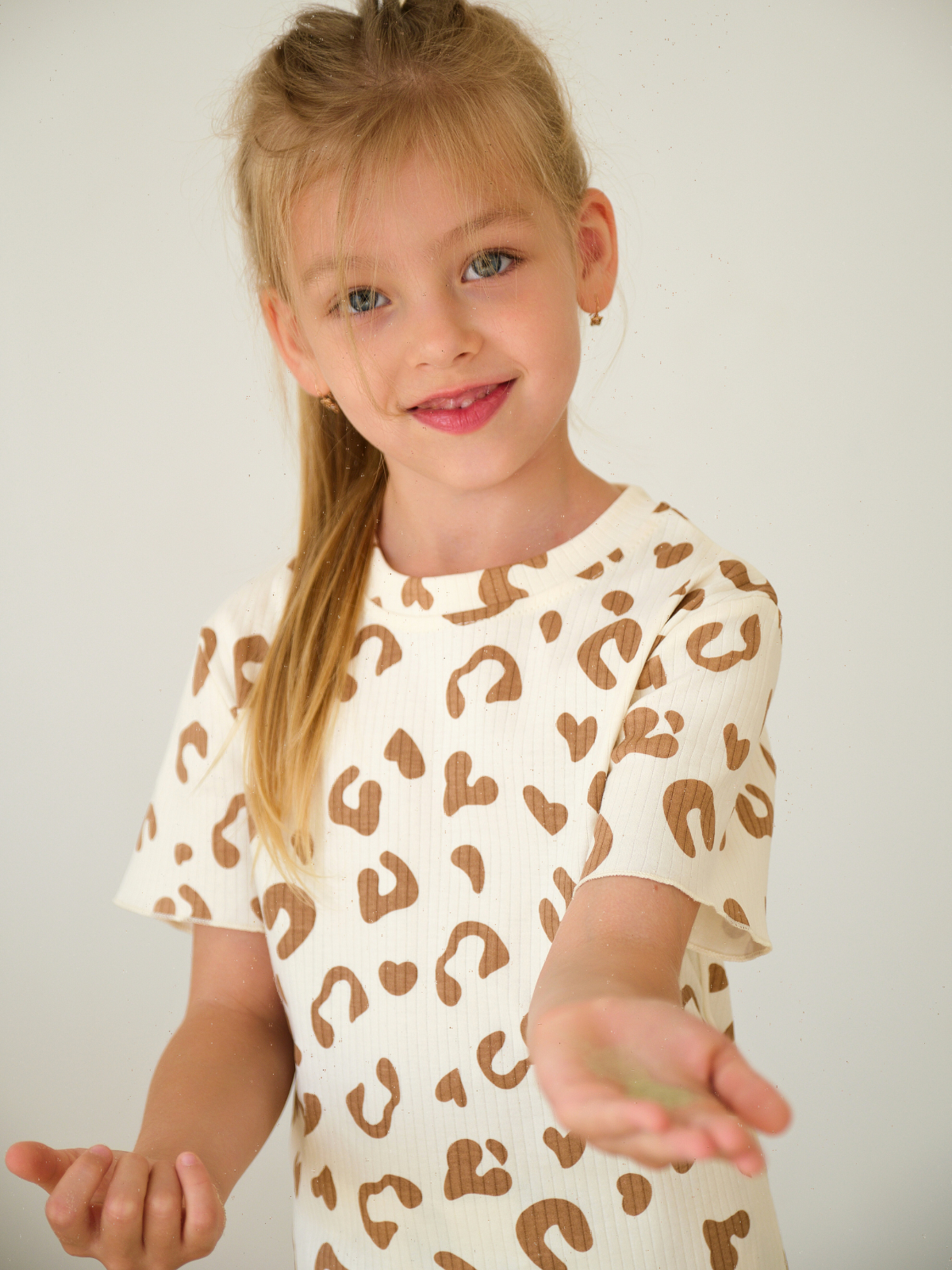 Футболка 3 шт Jelly Whale K24T04-3-Tshrt-Hrt-Leo - фото 14