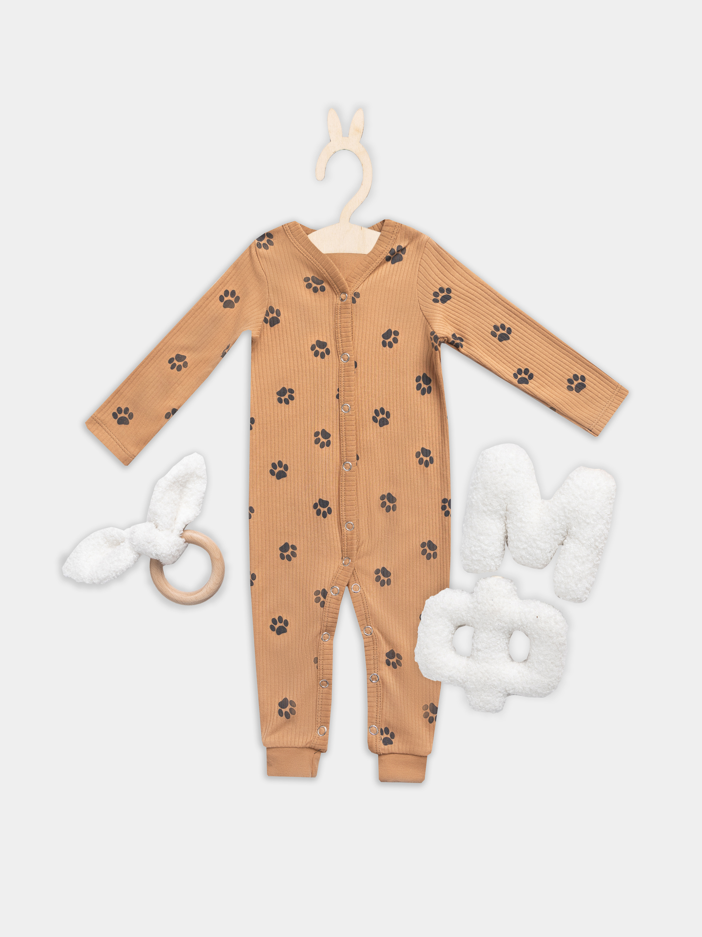 Комбинезон Mark Formelle (Марк Формэль) 14012/лапки на охре - фото 1