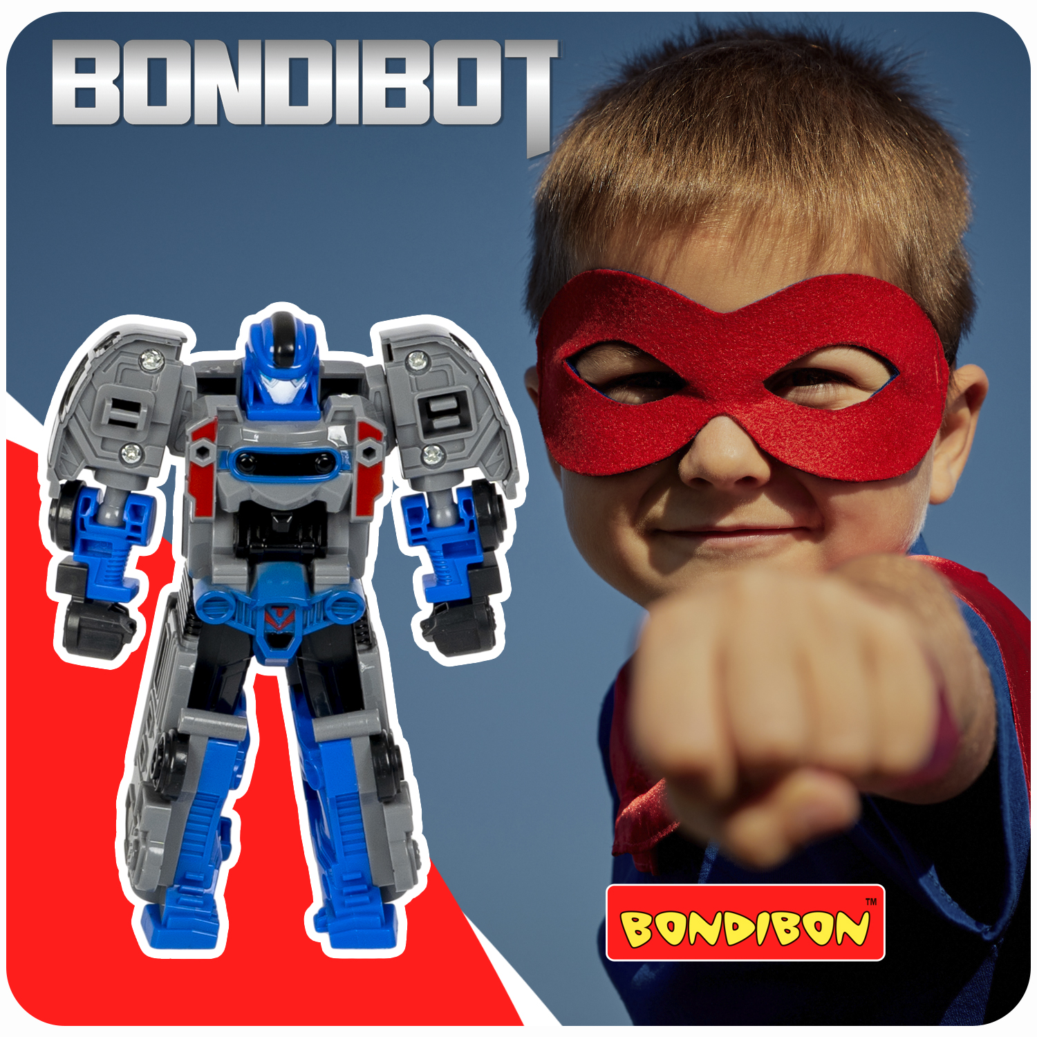 Фигурка Bondibon трансформер Робот Поезд 2в1 - фото 10