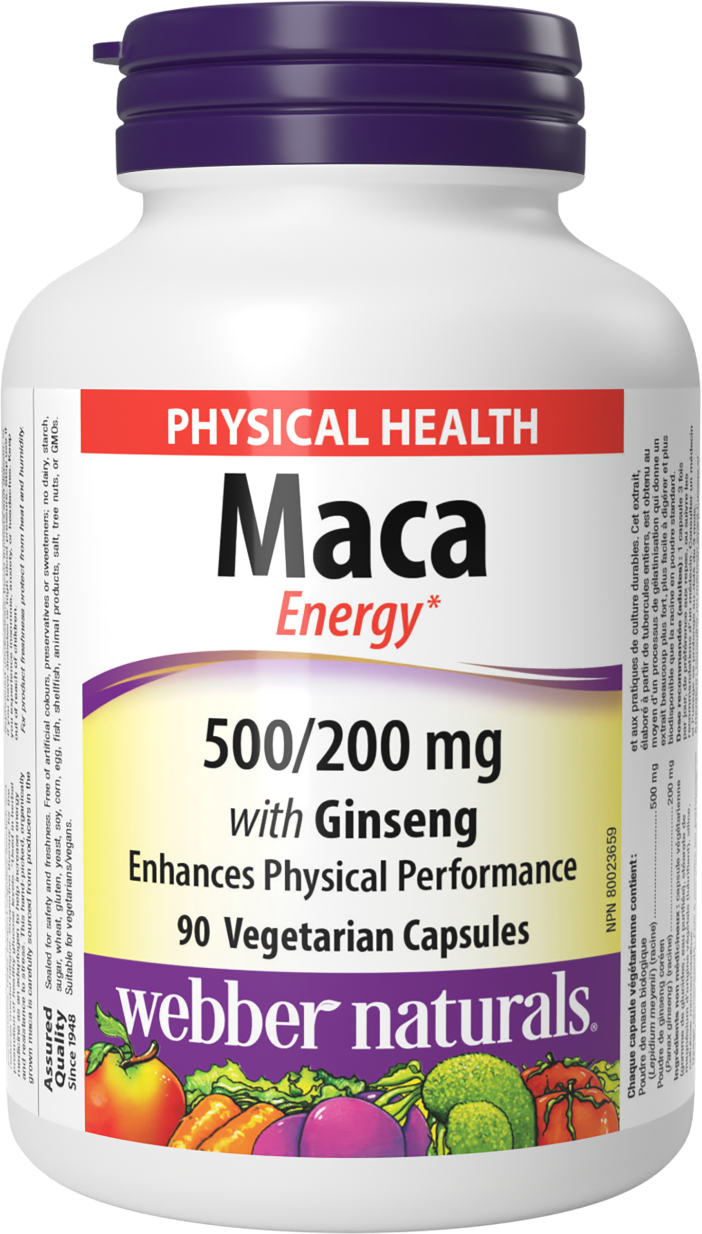 БАД Webber naturals Мака с женьшенем. Энерджи 900 мг 90 капс - фото 1