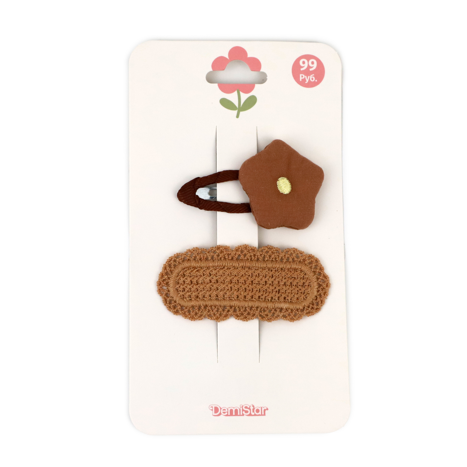 Заколка Demi Star Brown 2 шт. - фото 2