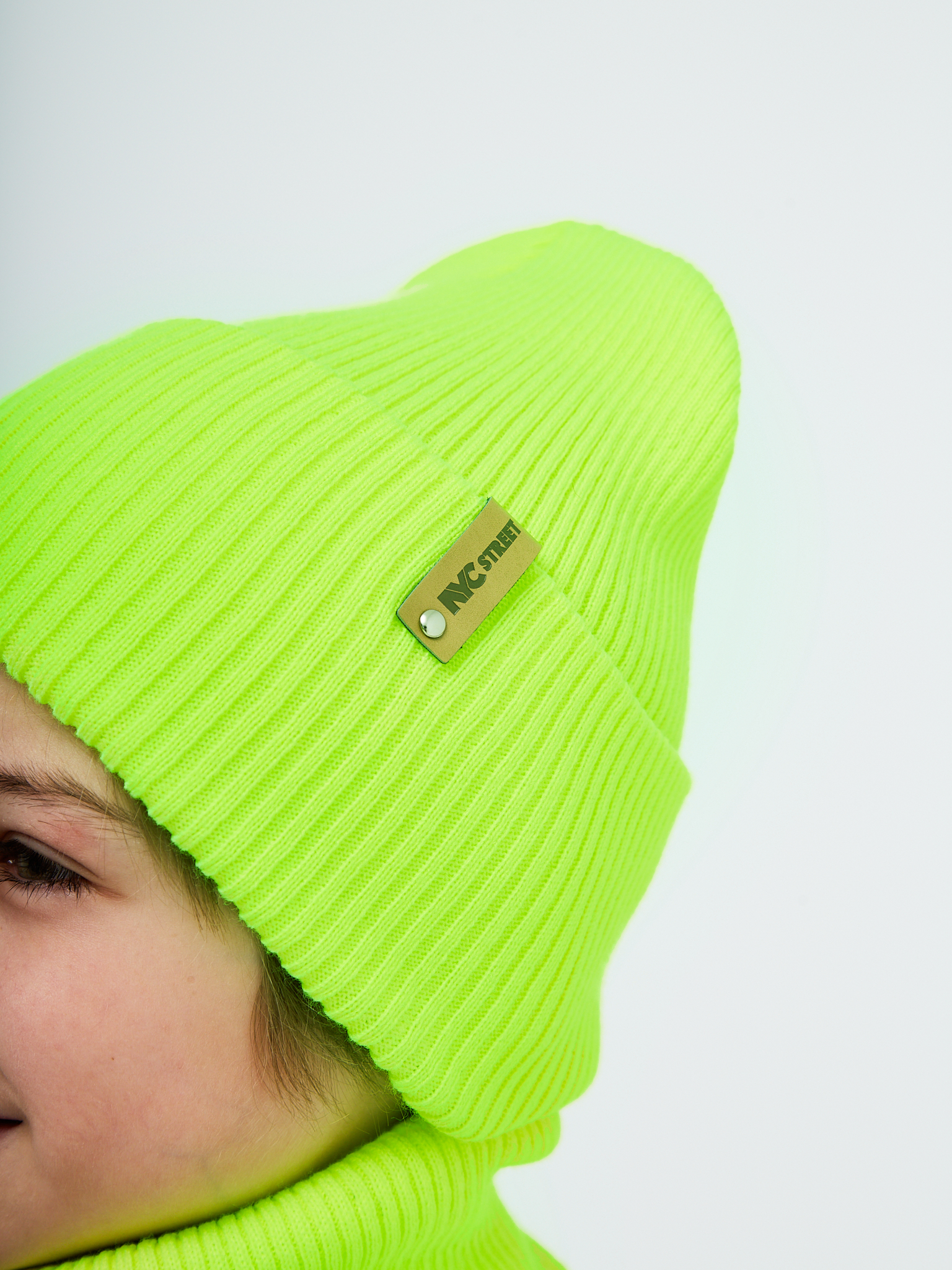 Шапка и снуд KUBRIO KU-H-52-lopata-yellowB - фото 13