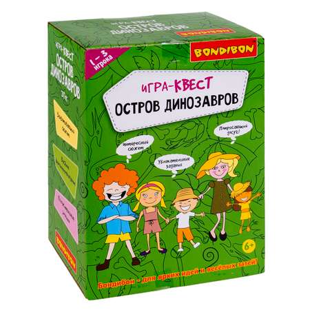 Настольная игра Bondibon квест Остров Динозавров