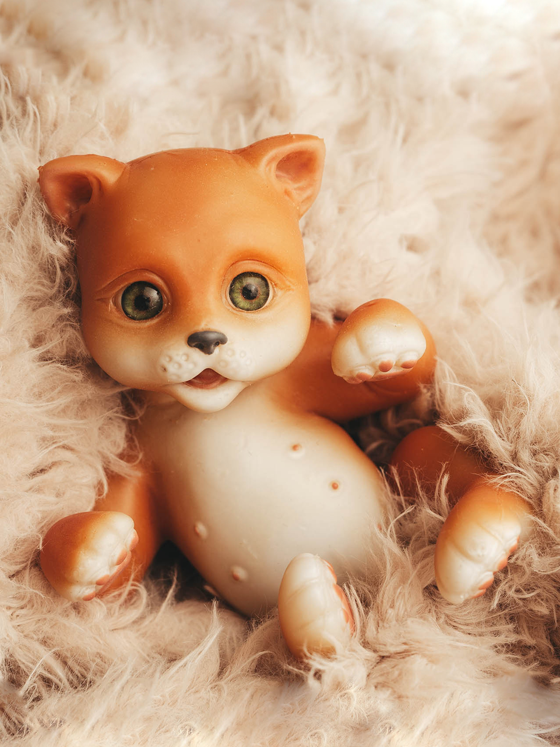 Кукла мини Magic Manufactory Magic Pets Кот реборн рыжий высота 19 см 4631175965854 - фото 4