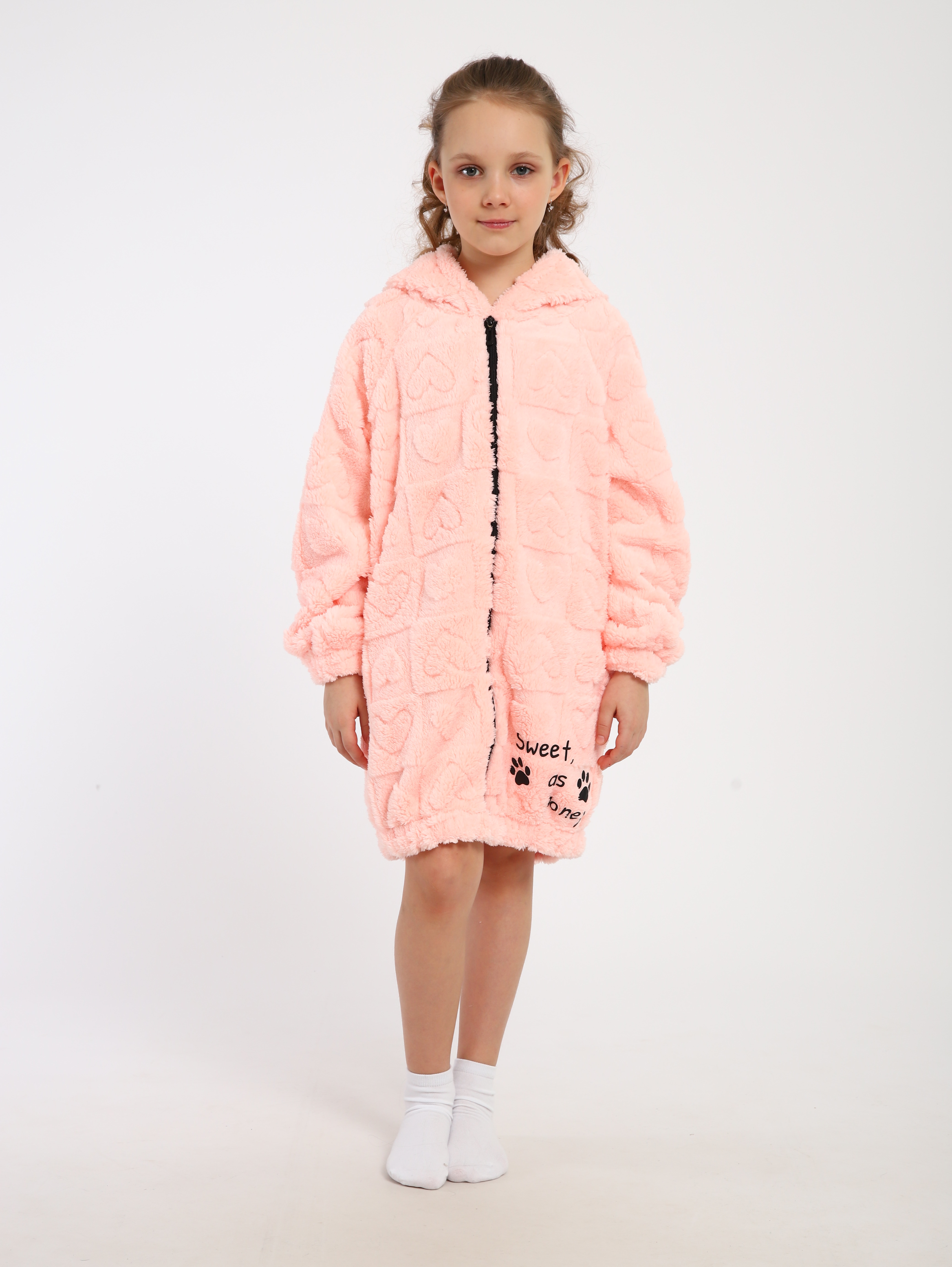 Халат ЛАДОШКИ Халат Мурлыка персик - фото 10