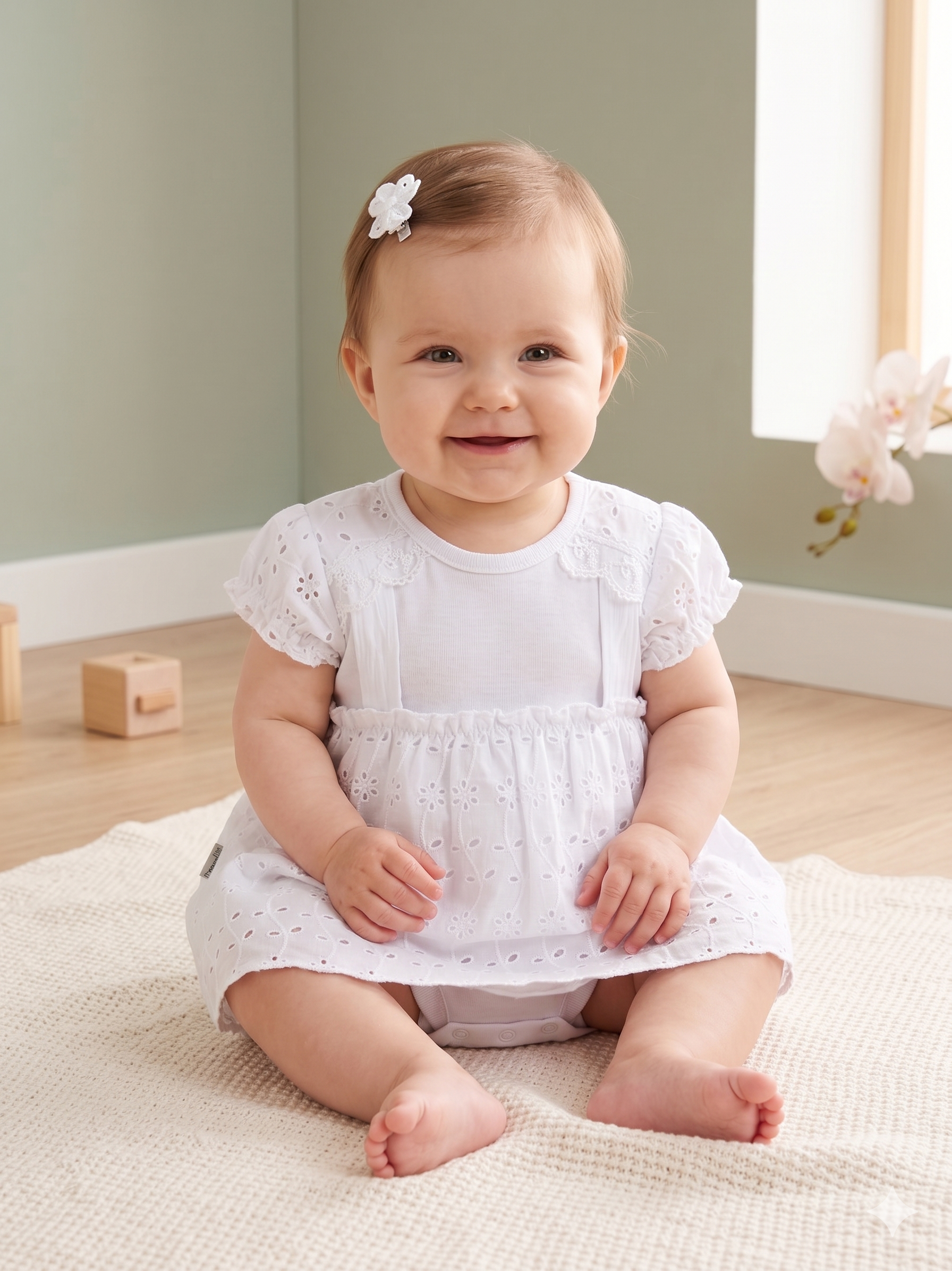 Изображение товара Комфортное боди-платье ТРИЯ для девочек из 100 % хлопка