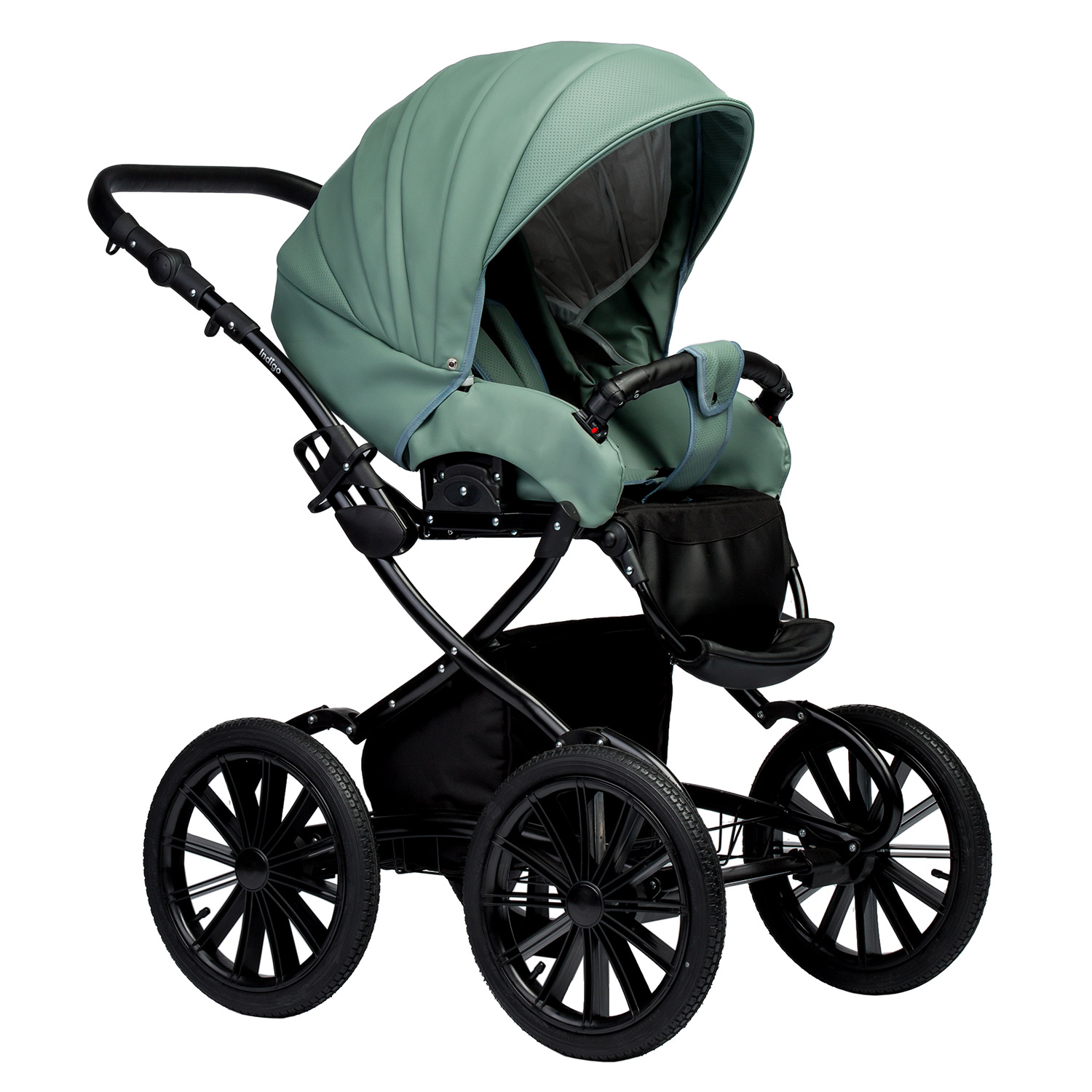 Коляска 2в1 Indigo Special Plus 05 св.-зеленый - фото 3