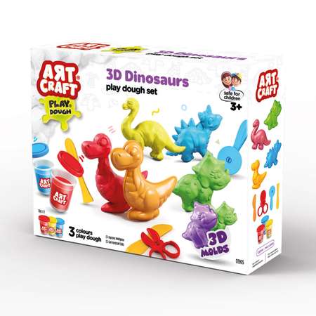 Тесто для лепки AЯT CRAFT 3 цв.