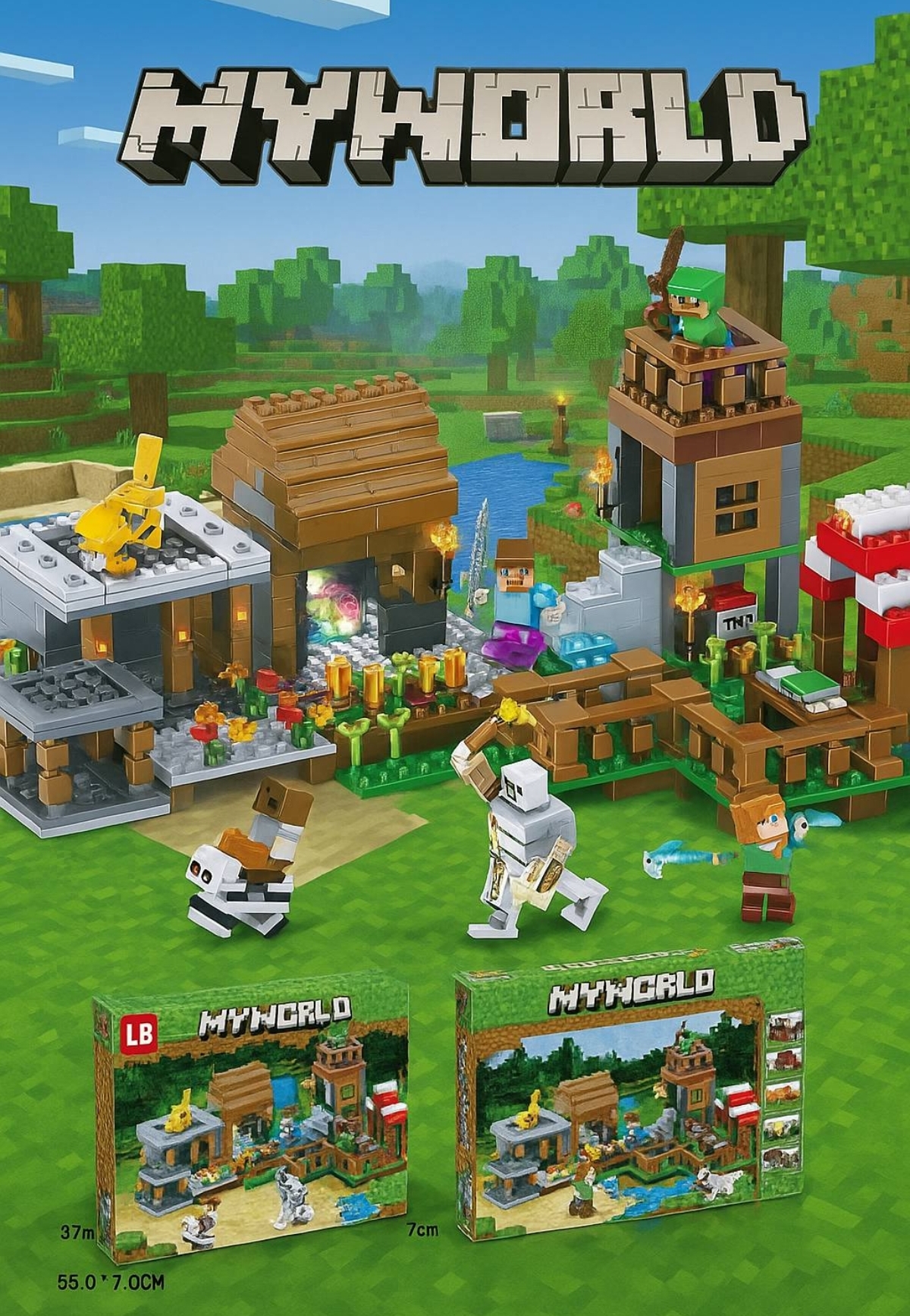 Конструктор BalaToys MyWorld Деревня 778 дет. - фото 5