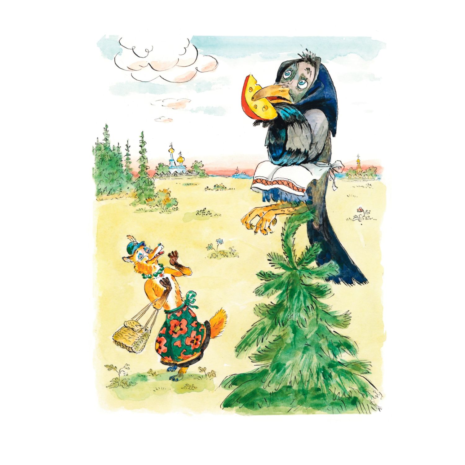 Книга Эксмо Басни иллюстрации Елисеева - фото 2