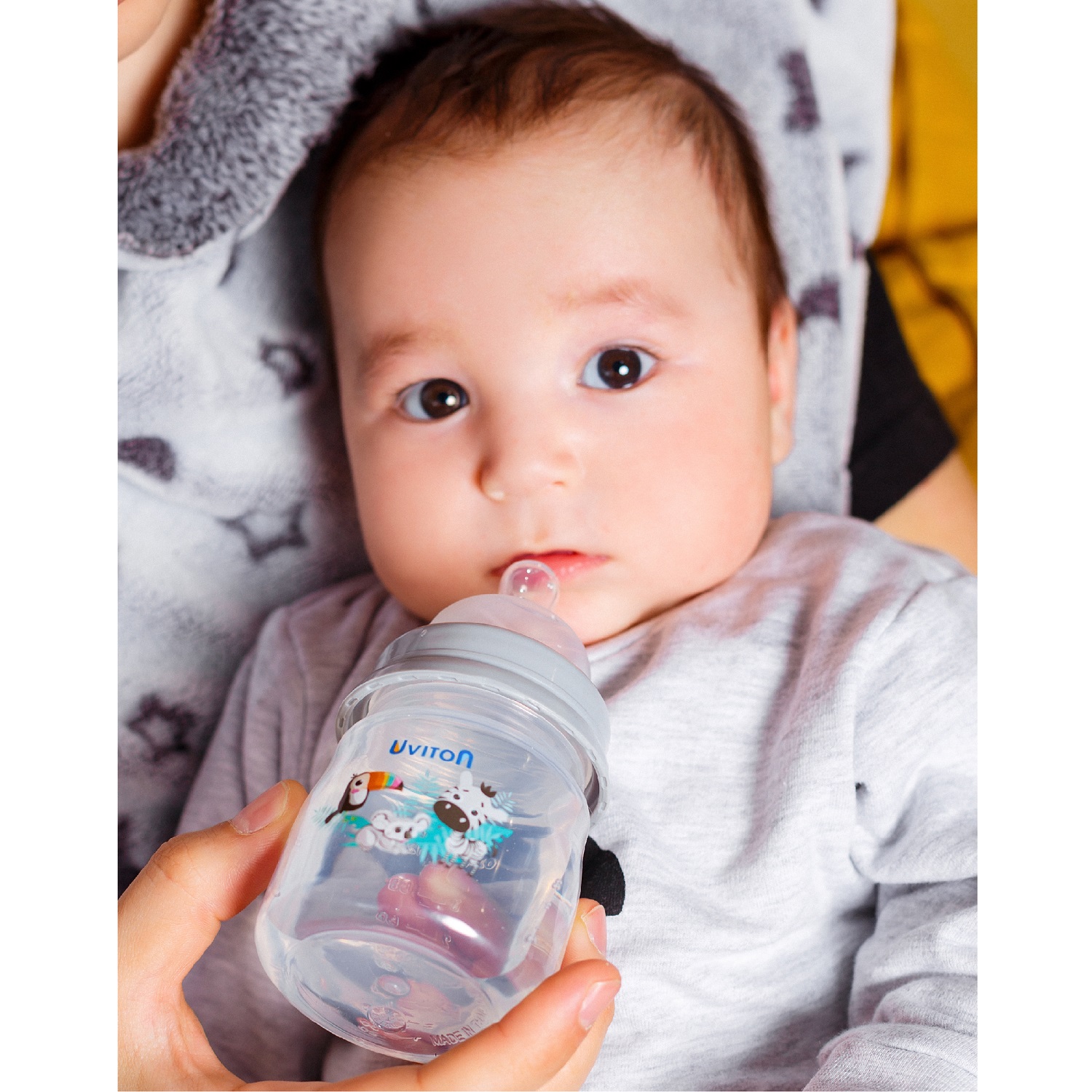 Бутылочка Uviton Anti-Colic 125 мл в ассортименте - фото 18