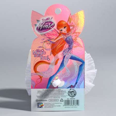 Бант для волос WINX белый с локонами 11 сантиметров Winx