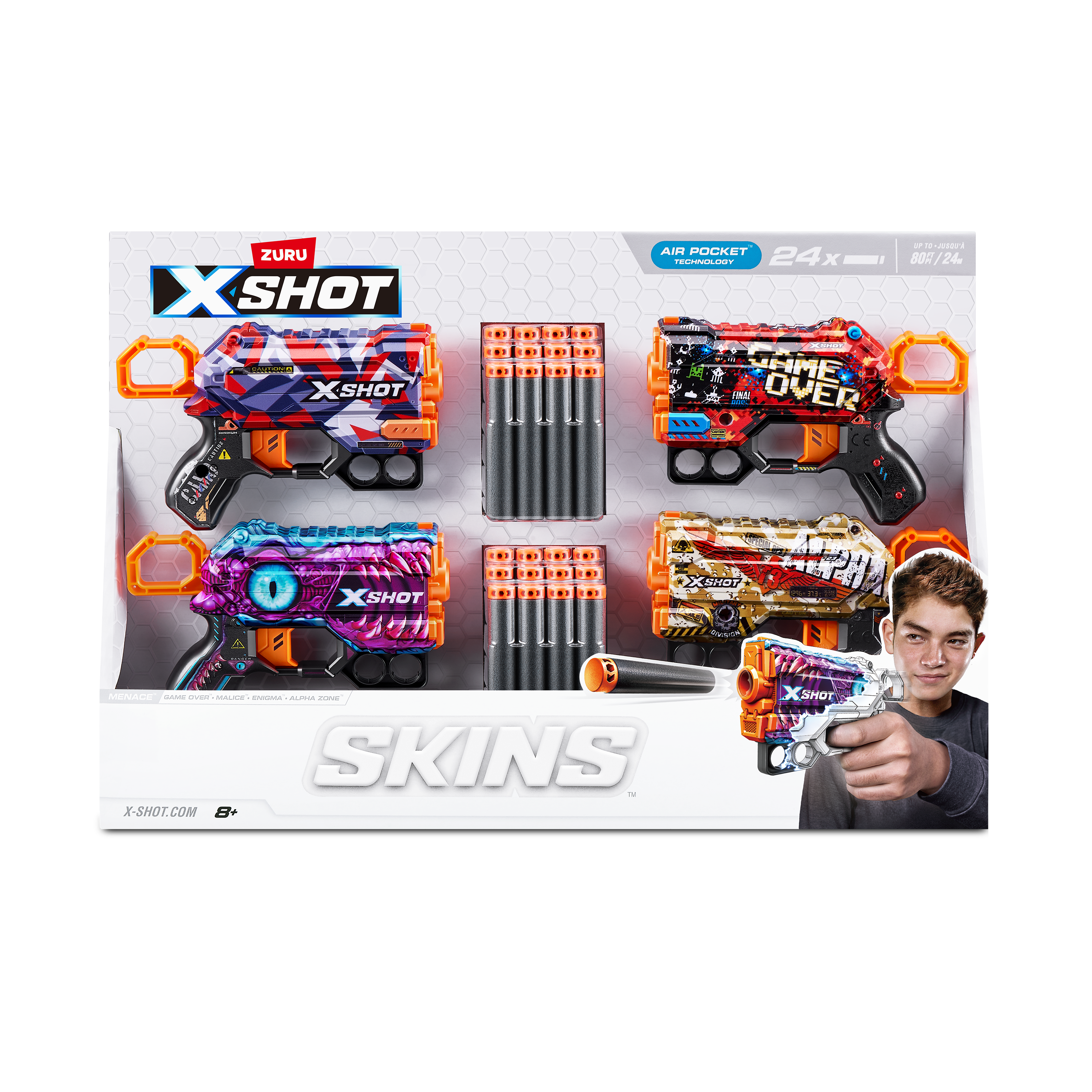 Бластер Zuru XSHOT  Skins Менейс - фото 7