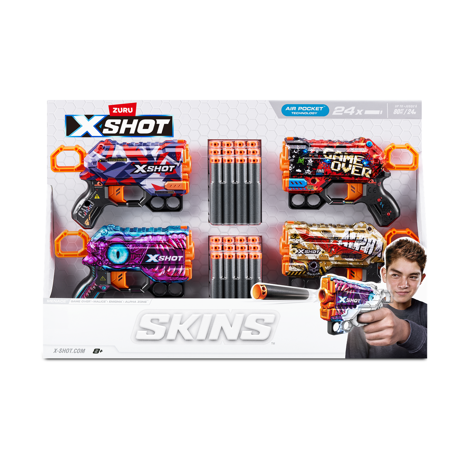 Бластер Zuru XSHOT  Skins Менейс - фото 7