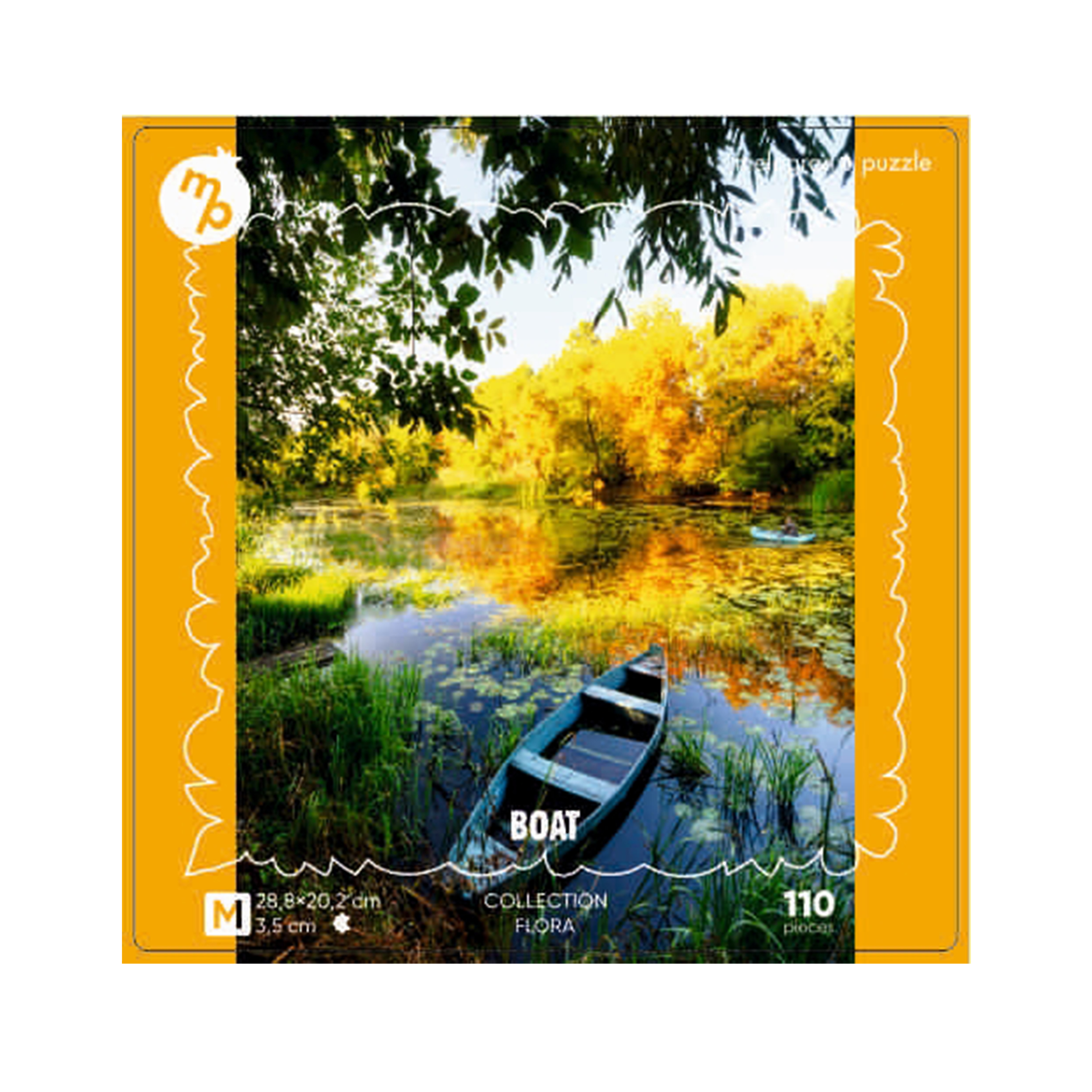 Пазл 1TOY Лодка на осенней реке деревянный - фото 1