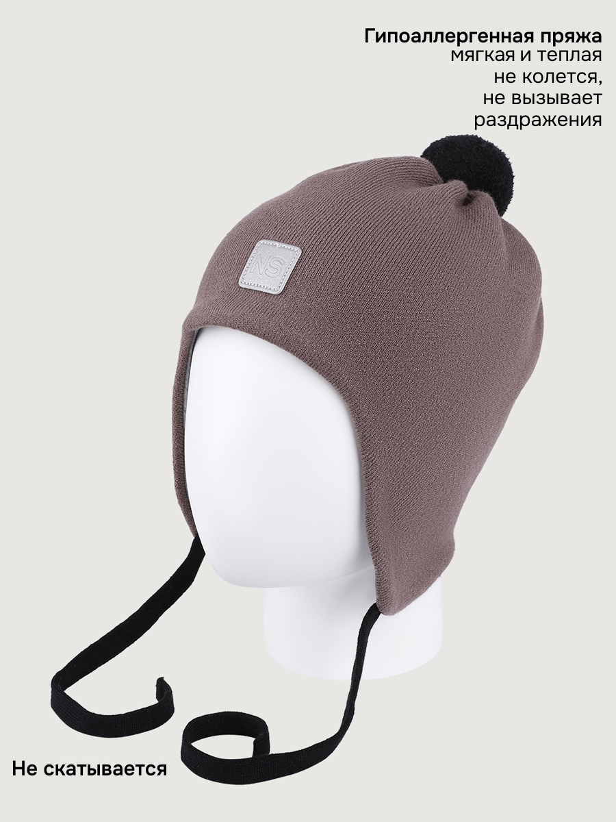 Шапка NIKASTYLE 11м20726 кофе - фото 3