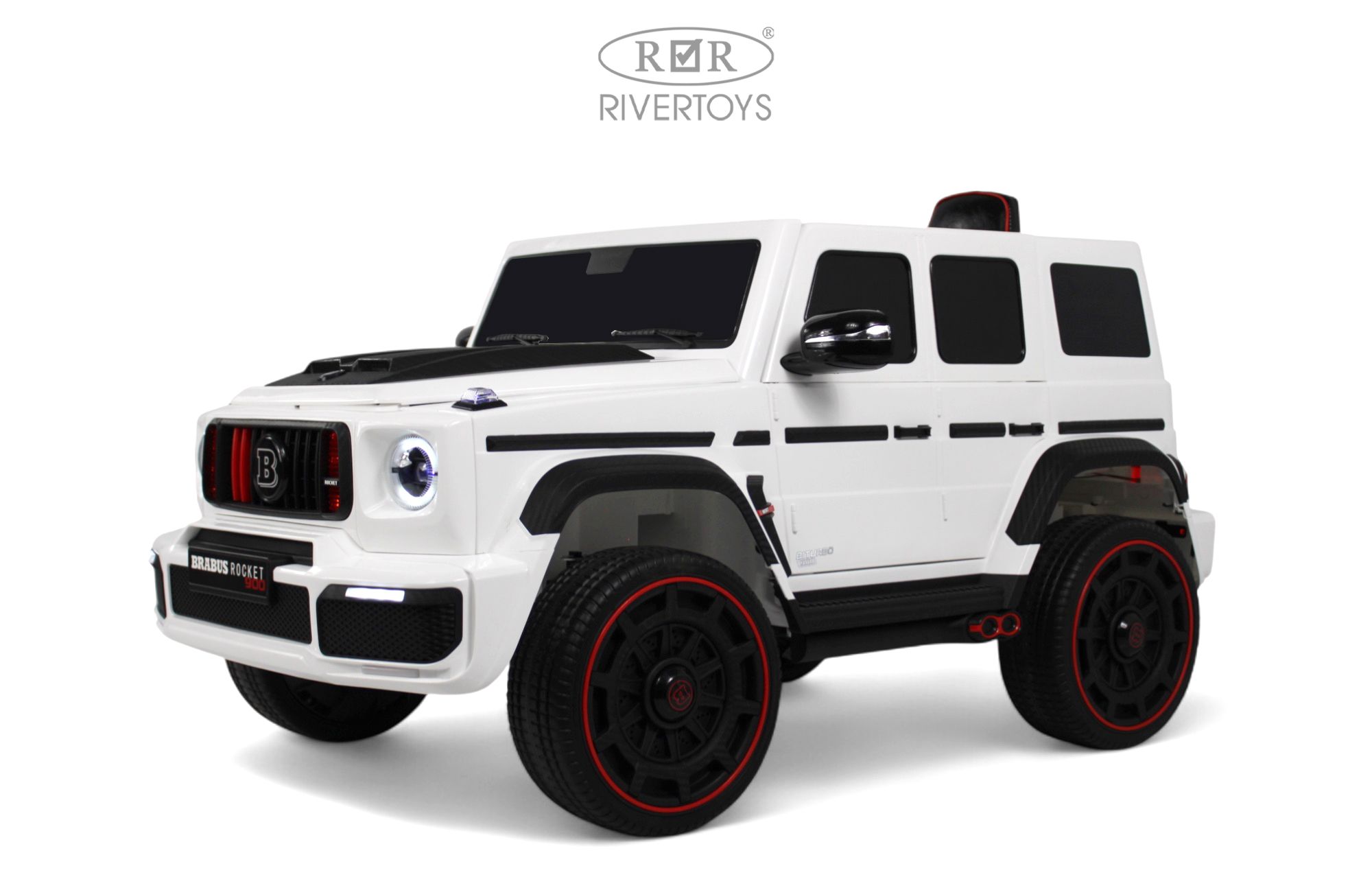 Электромобиль RIVERTOYS Mercedes Z999ZZ-WHITE С пультом ДУ - фото 1