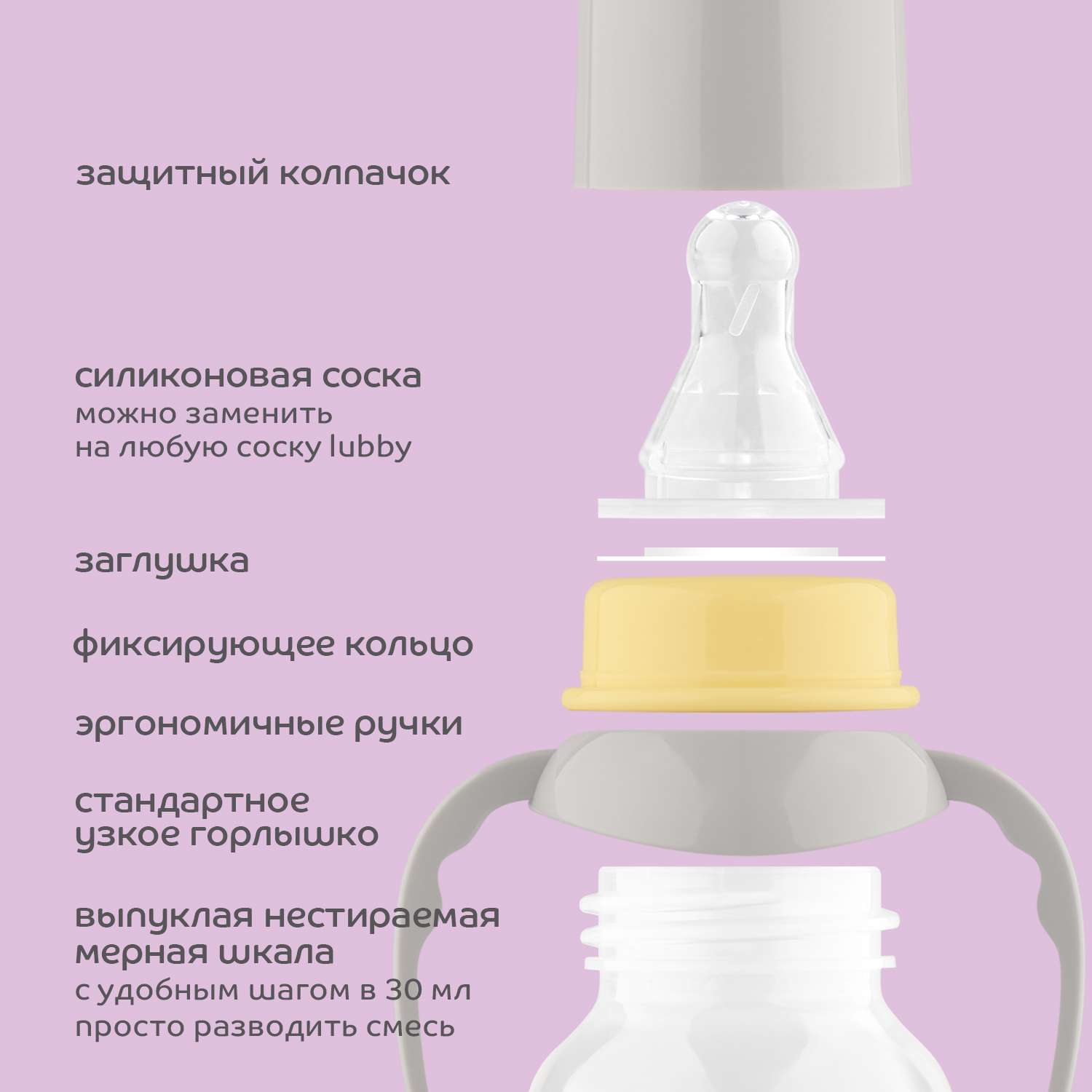Бутылочка Lubby 250 мл - фото 2