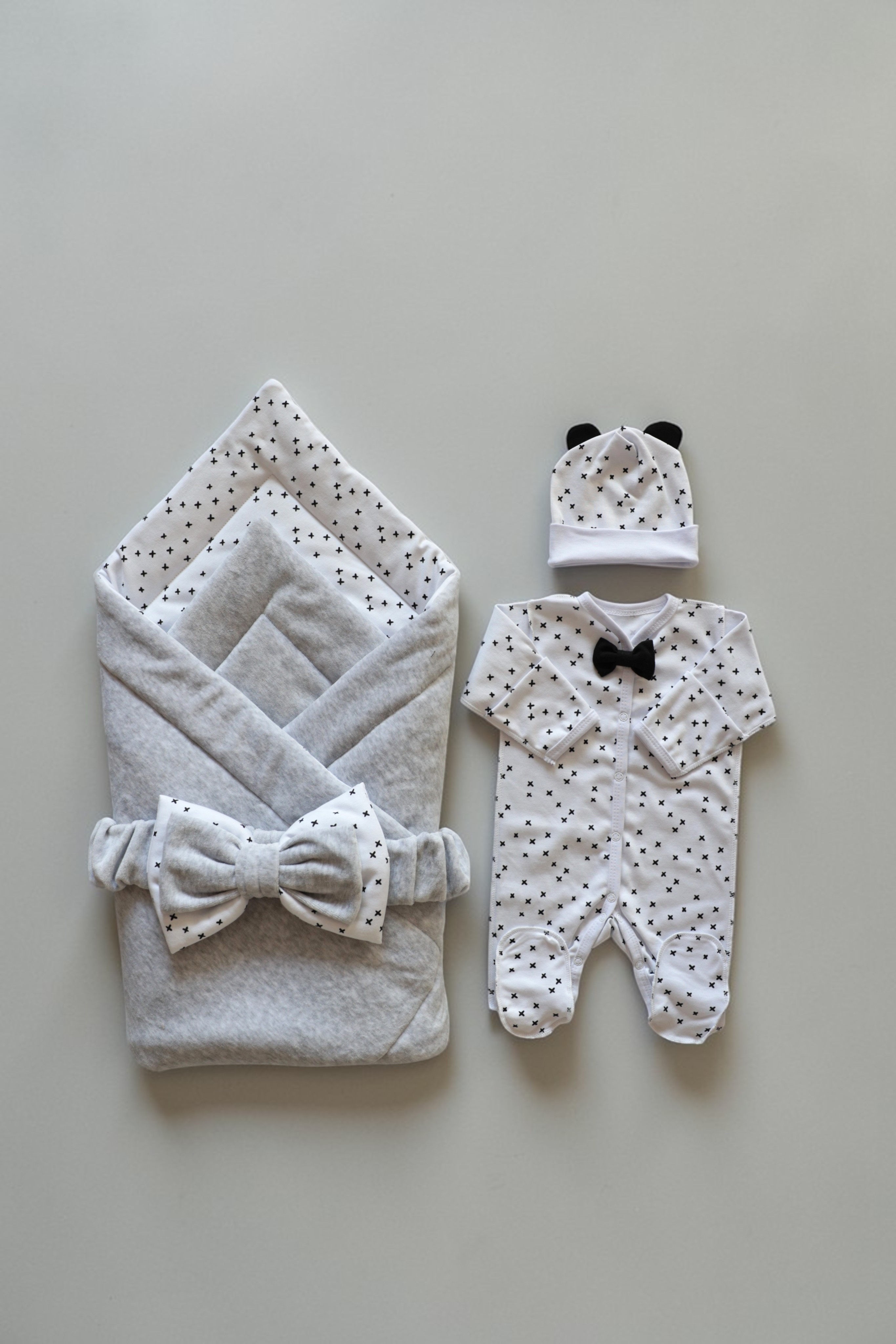 Bunnyphant 0370/серый меланж - фото 1