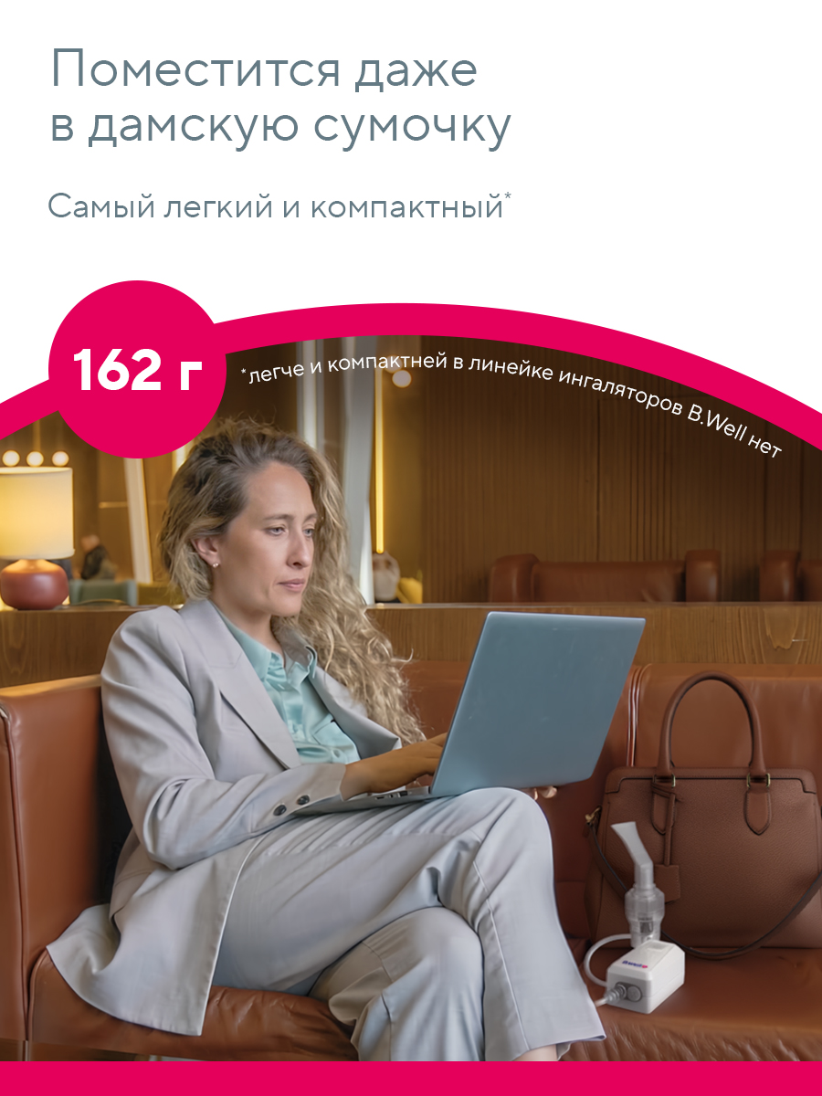 Ингалятор B.Well MED-120 медицинский - фото 3