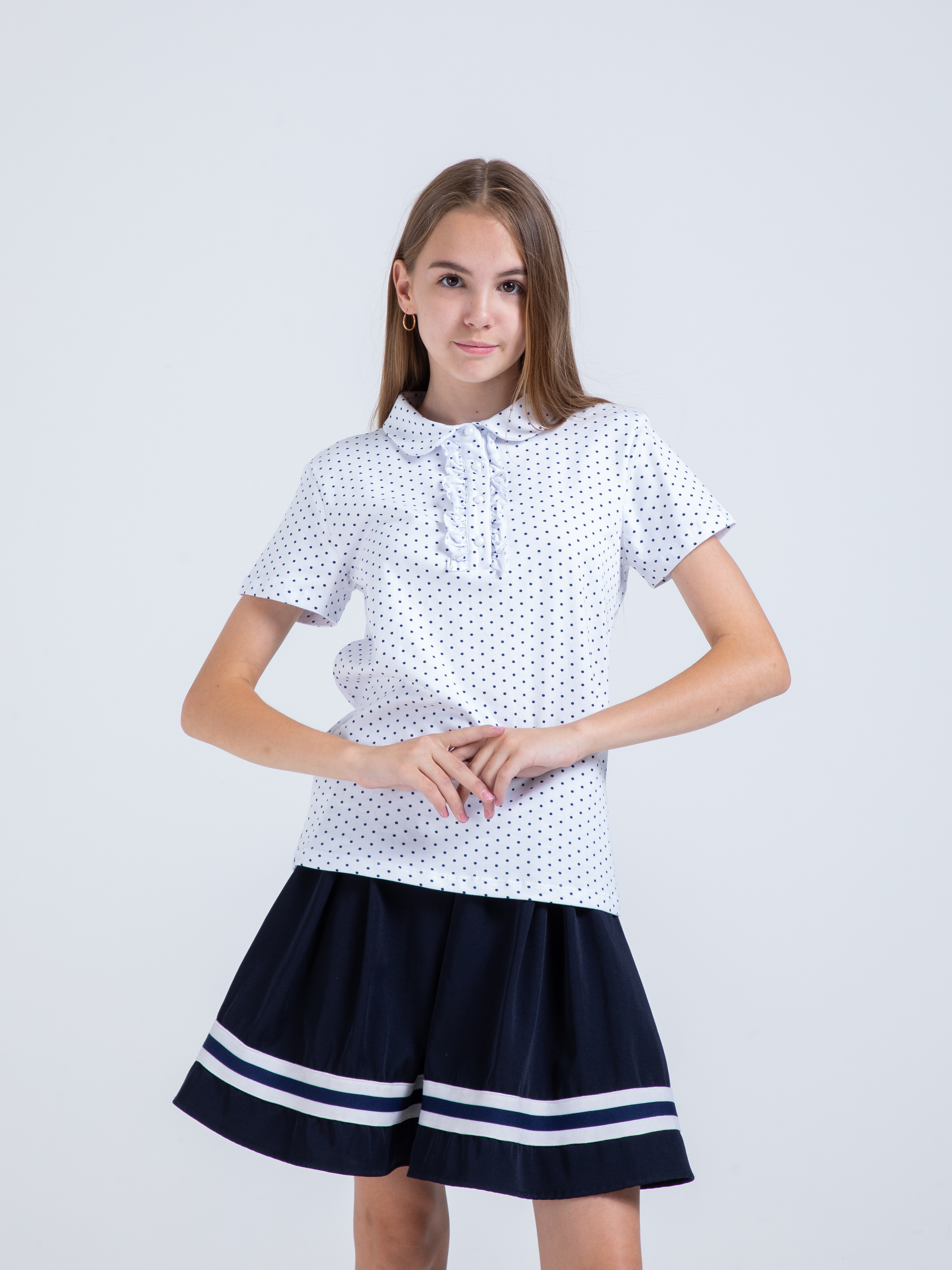 Блузка STELLA MODA 29407_белый - фото 1