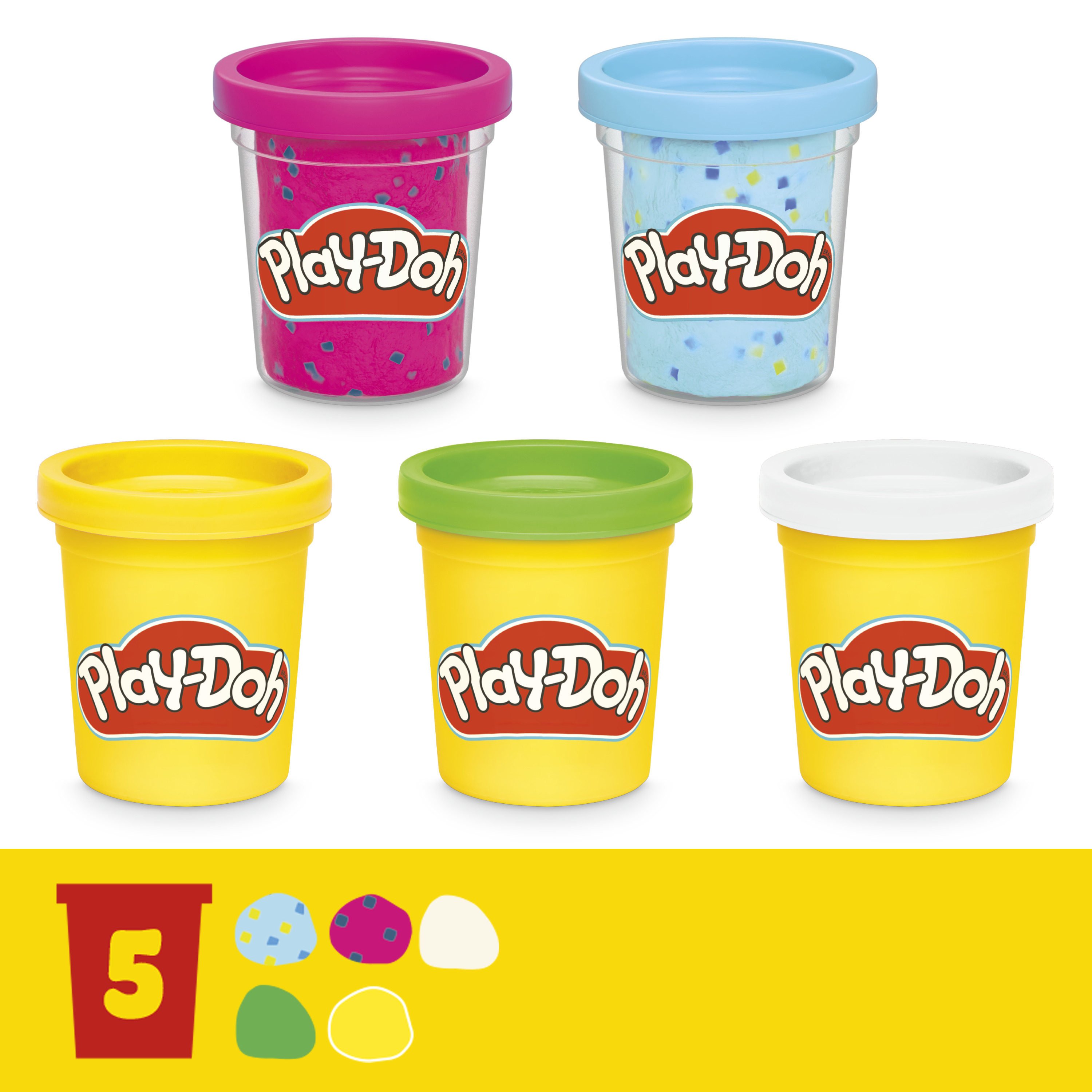 Масса для лепки Hasbro Play-Doh Праздник 5 цв. - фото 5