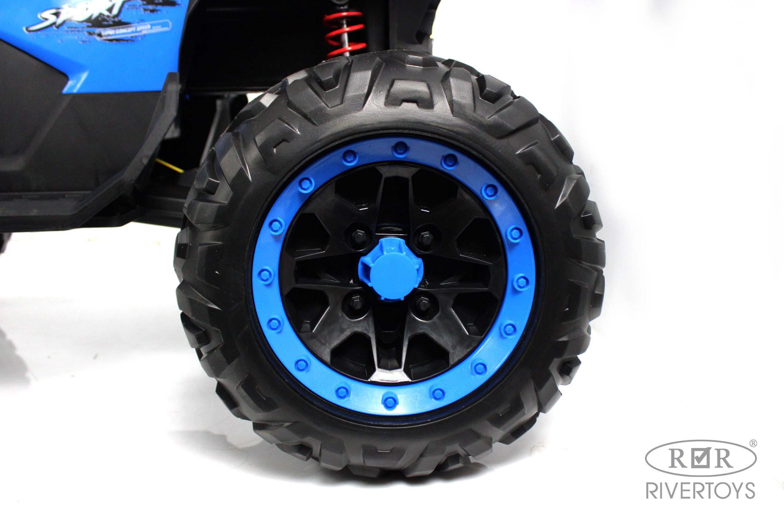 Электромобиль RIVERTOYS Z888VO-BLUE С пультом ДУ - фото 9
