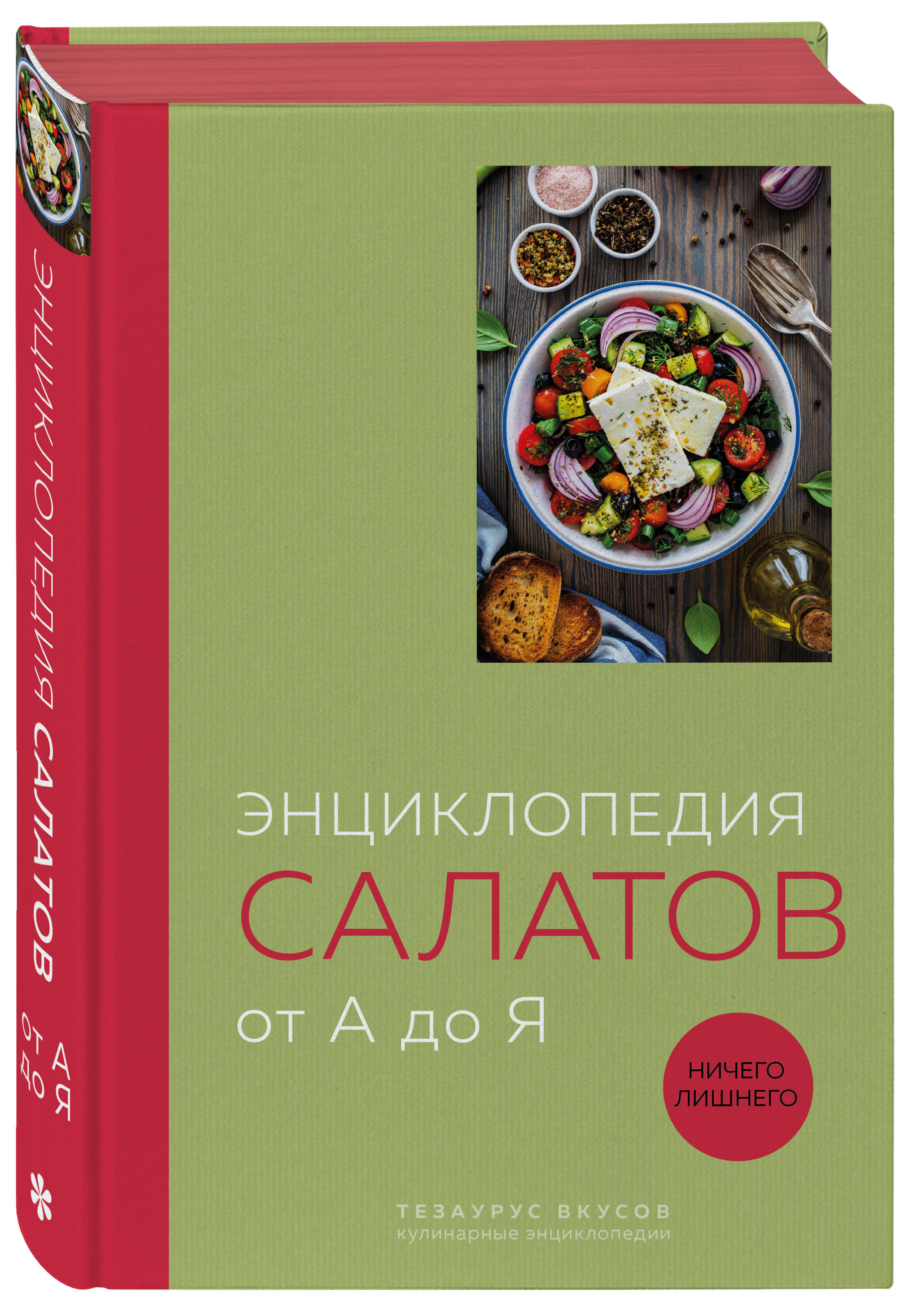 Книга Эксмо Энциклопедия салатов от А до Я закрашенный обрез - фото 1