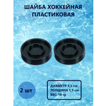 Шайба хоккейная Задира пластиковая детская 2 шт