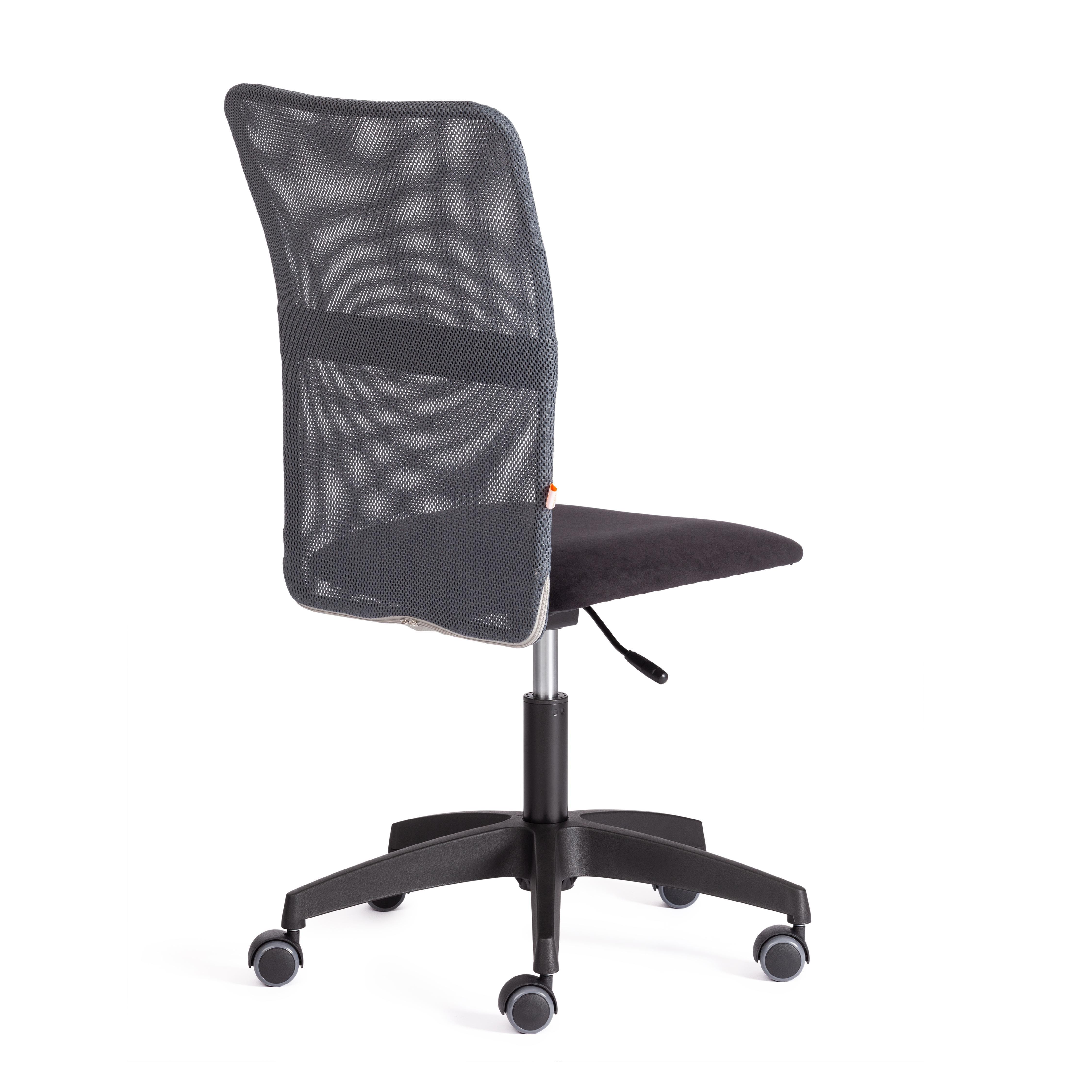Компьютерное кресло TETCHAIR Старт флок ткань черный серый - фото 4