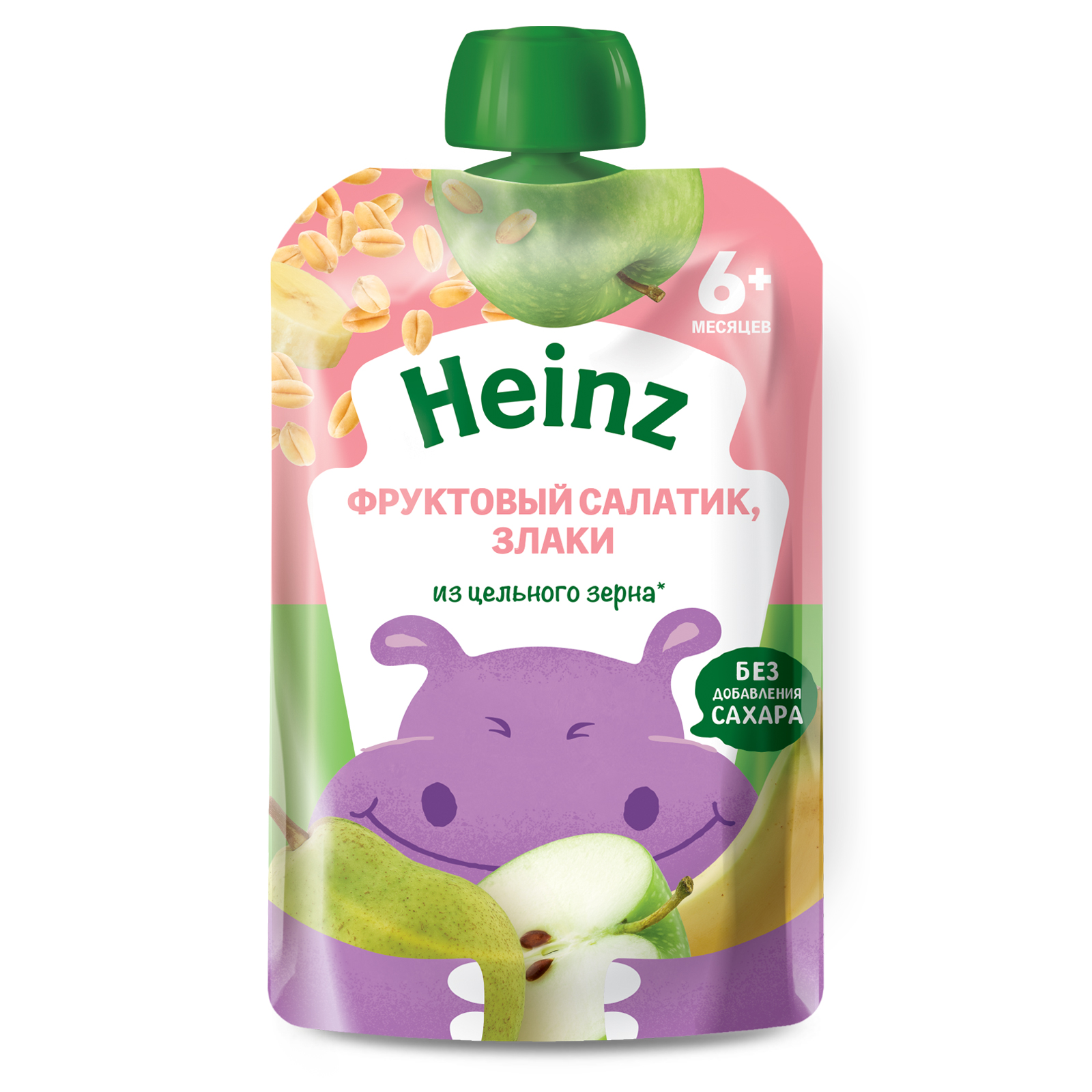 Пюре Heinz фруктовый салатик-злаки пауч 90г с 6месяцев - фото 8