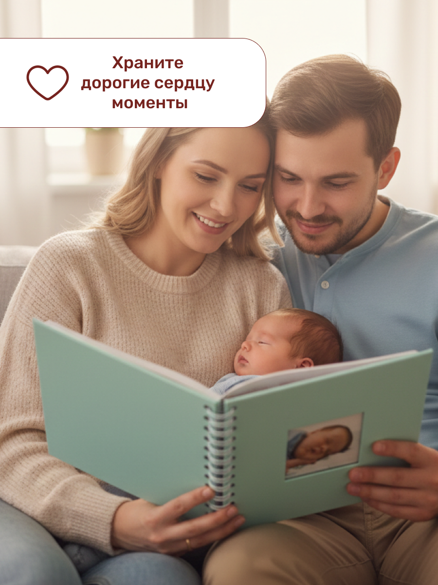 Фотоальбом iLikeGift Classical mini blue 20 листов - фото 7