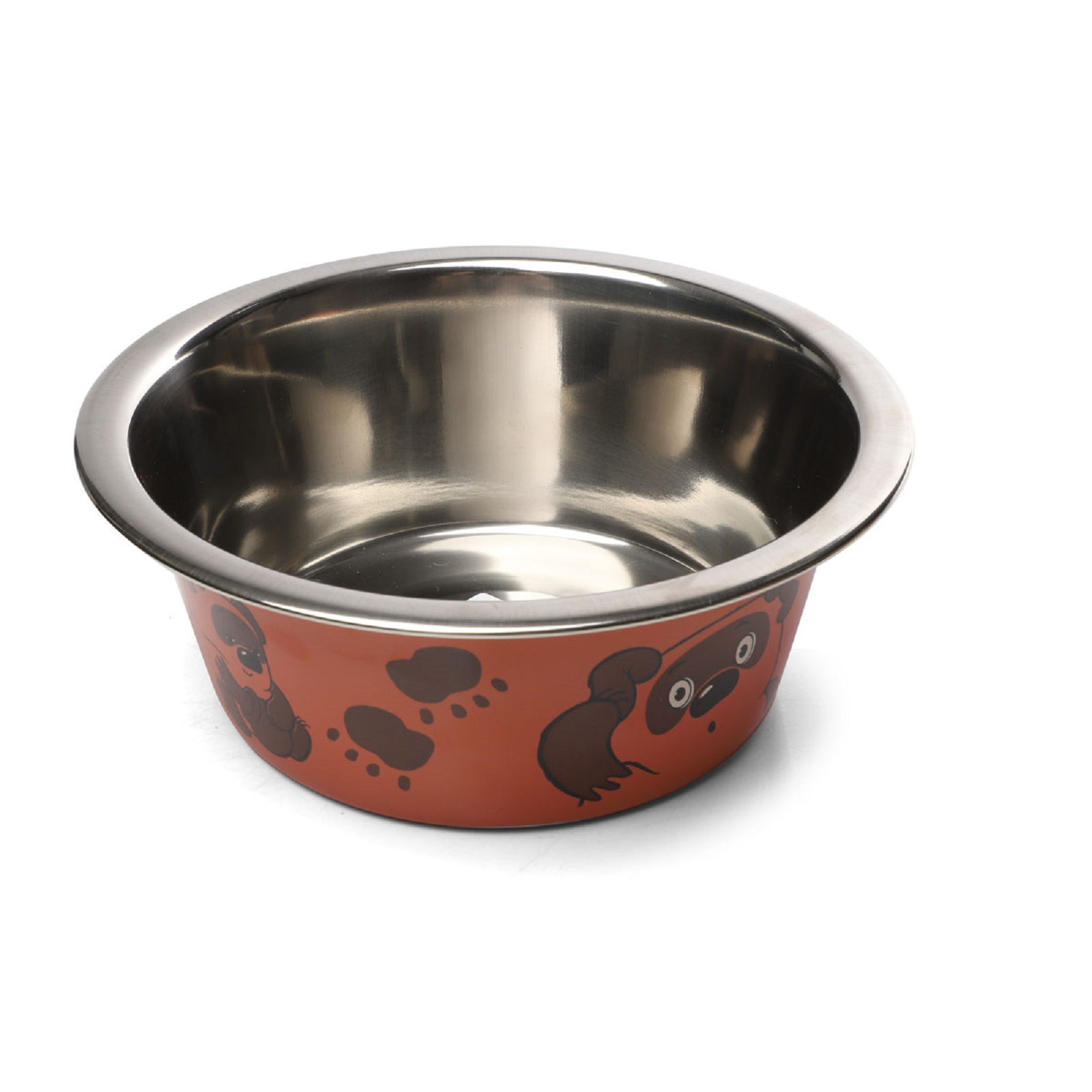 Миска для животных Triol Пожужжим металлическая двойная на подставке 2*0.35л - фото 3