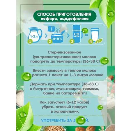 Набор заквасок Полезная Партия \"Диета\" 9 порций в ассортименте
