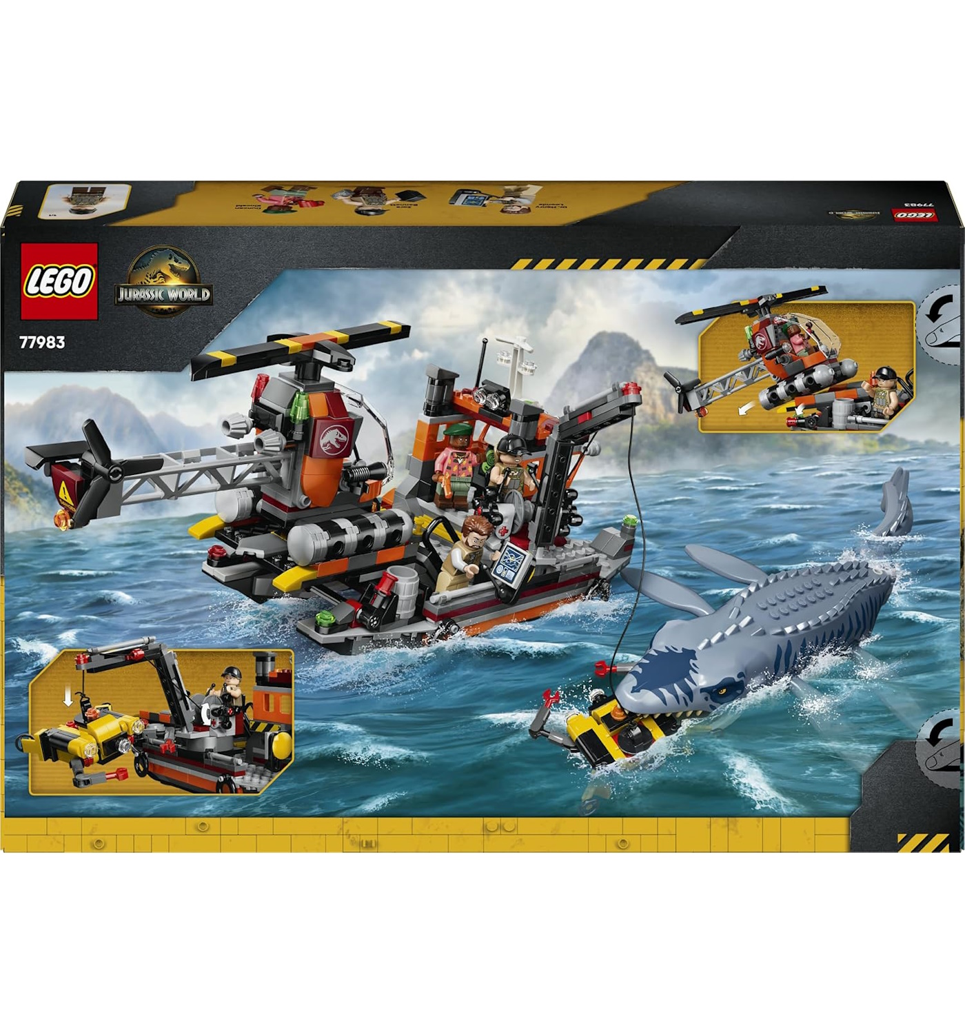 Конструктор LEGO Jurassic World Атака Мозазавра 703 дет. - фото 5